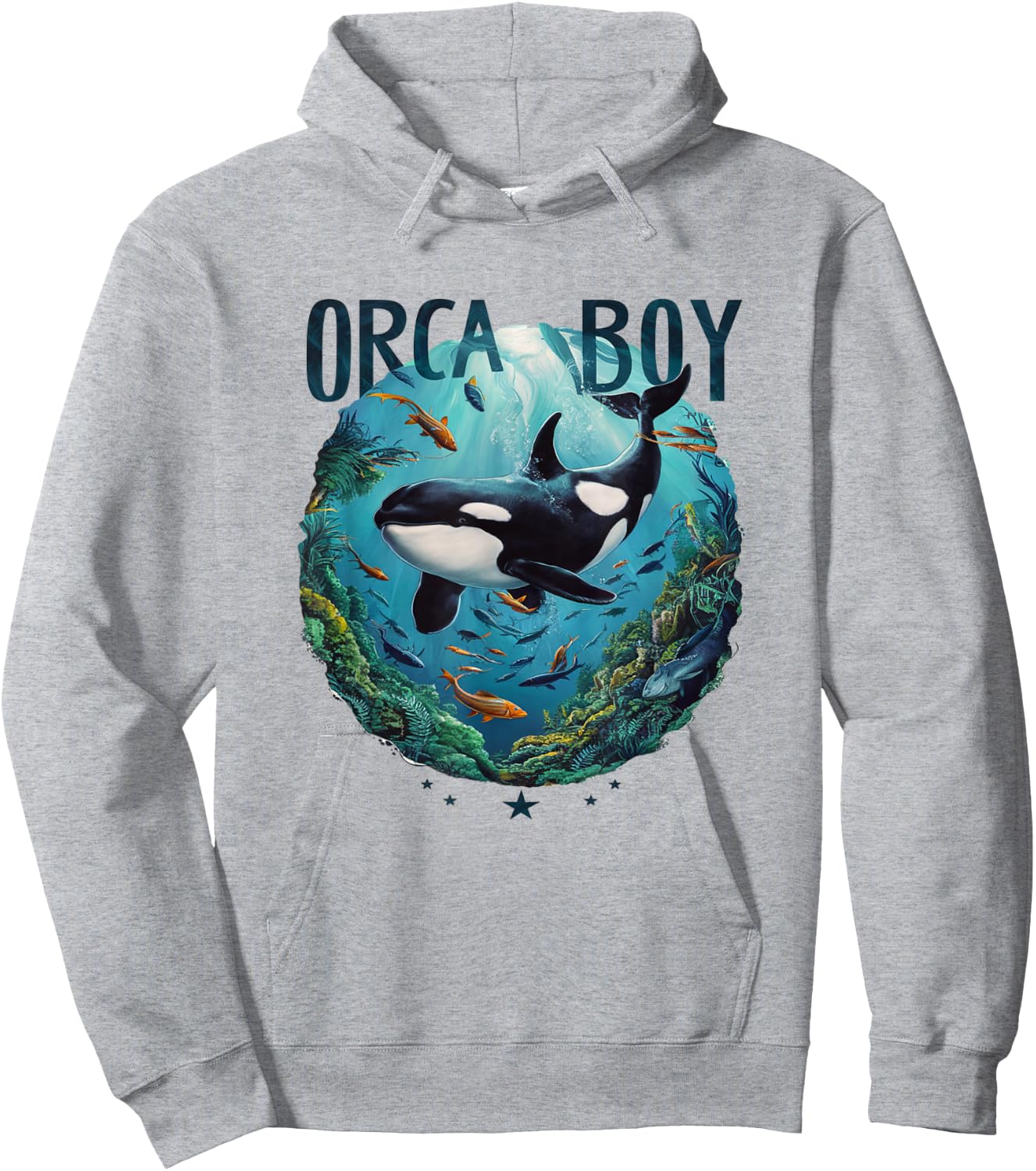 Orca Boy Whale Hoodie - Hoodie | Ash