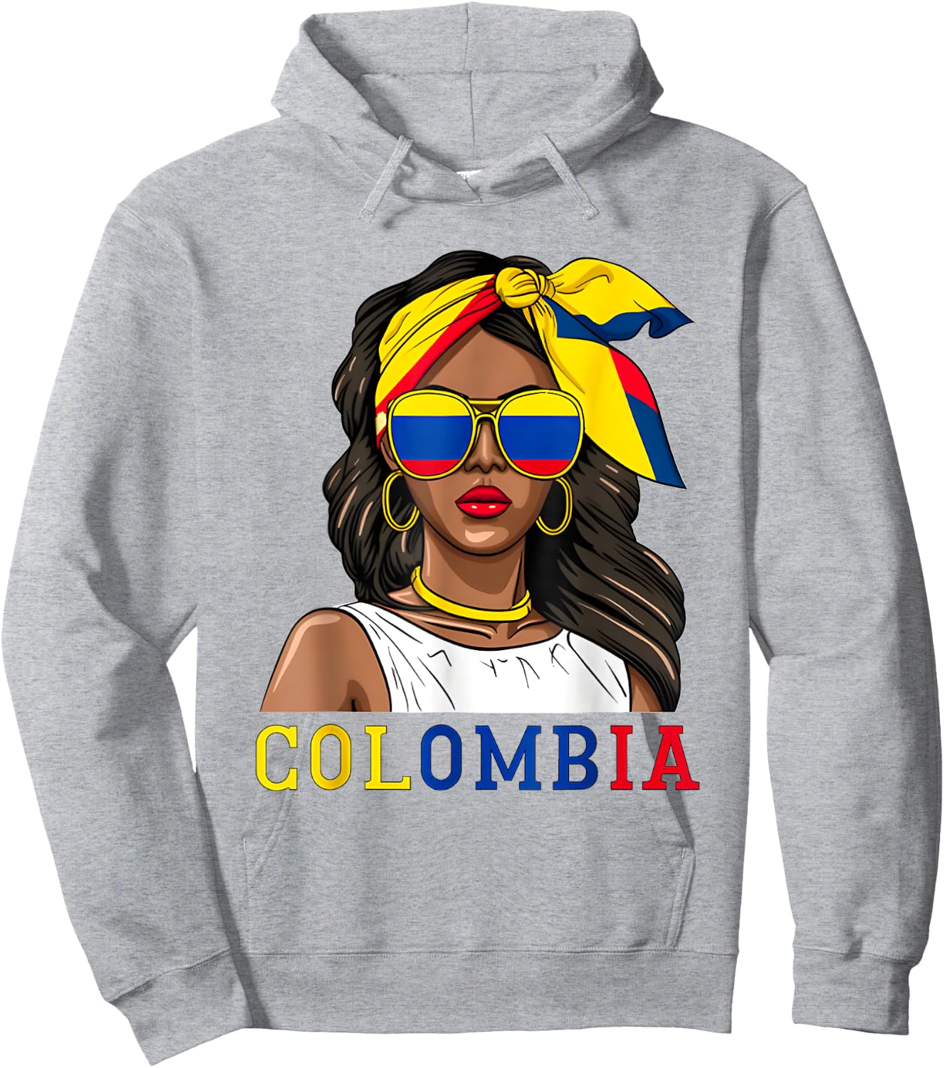 Colombianas Souvenirs Products Woman Flag Roots Colombia Hoodie - Hoodie | Ash