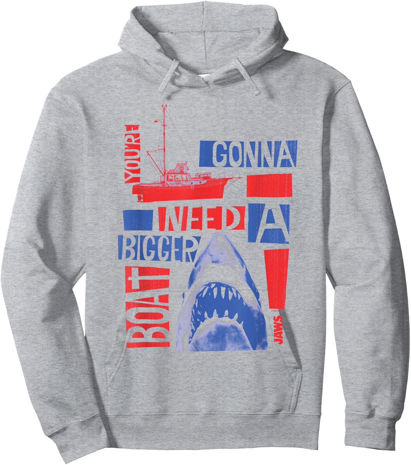Jaws You're Gonna Need a Bigger Boat Hoodie - Hoodie | Ash