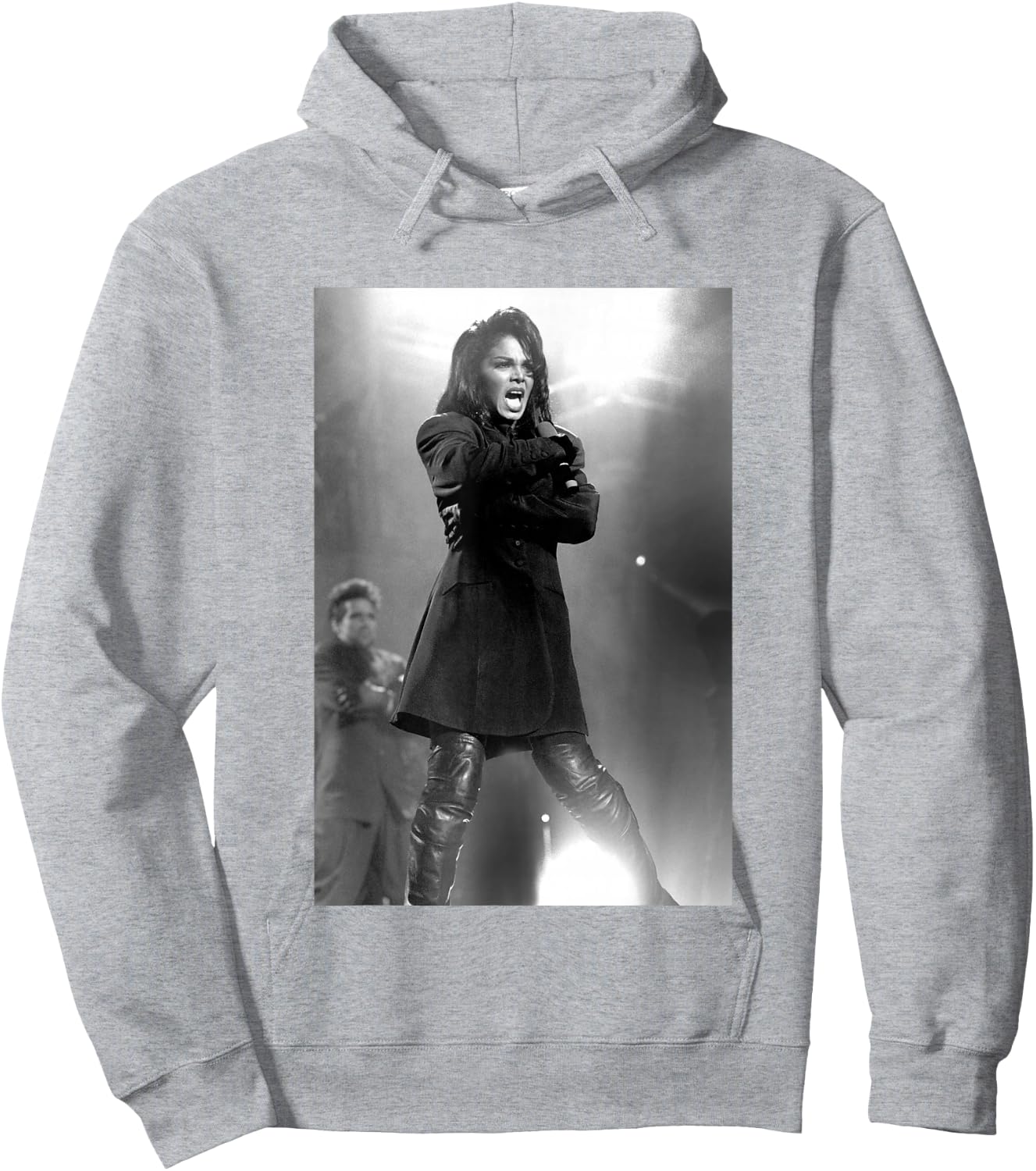 Janet Jackson Singing Live On Stage by Stephen Wright Hoodie - Hoodie | Ash