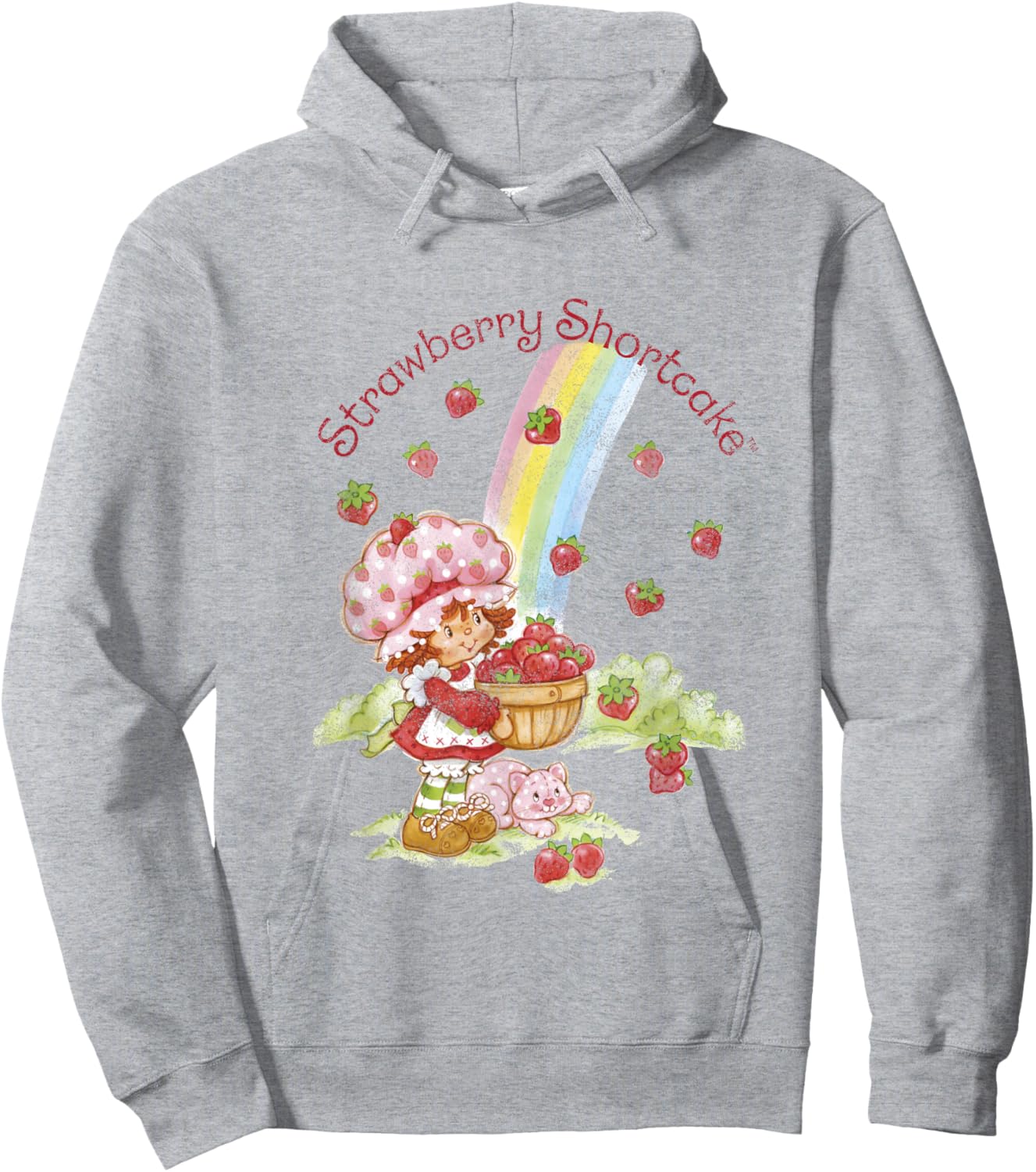 Strawberry Shortcake Rainbow Bounty Vintage Hoodie - Hoodie | Ash