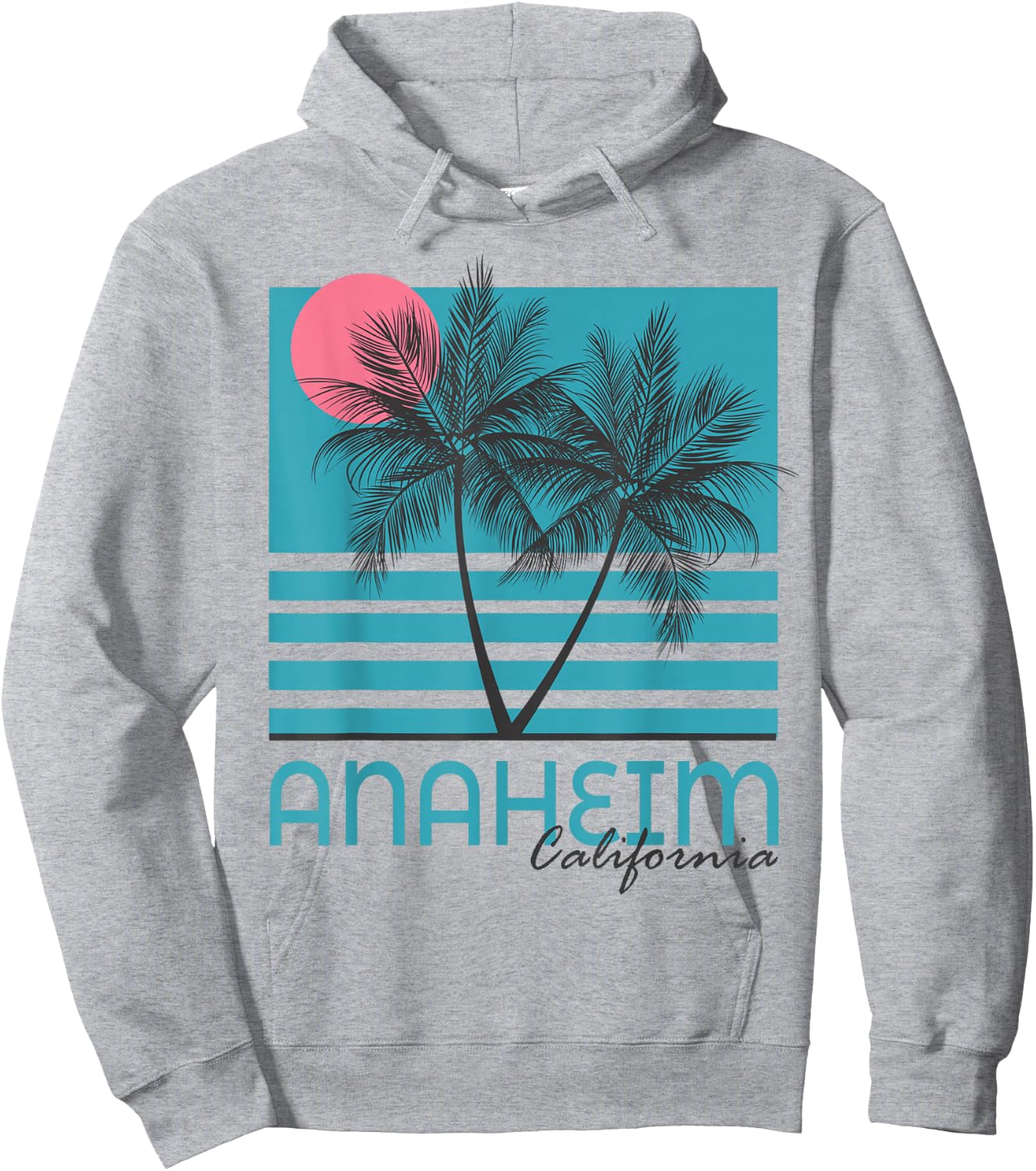 Anaheim California T Shirt Vintage Souvenirs Hoodie - Hoodie | Ash