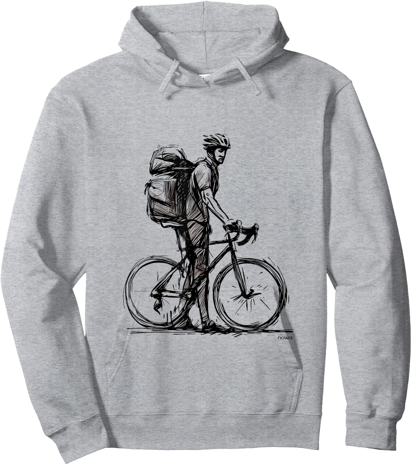 Cycling Bicycle Funny Gravel Bikepacking Backpack Travel Iii Hoodie - Hoodie | Ash