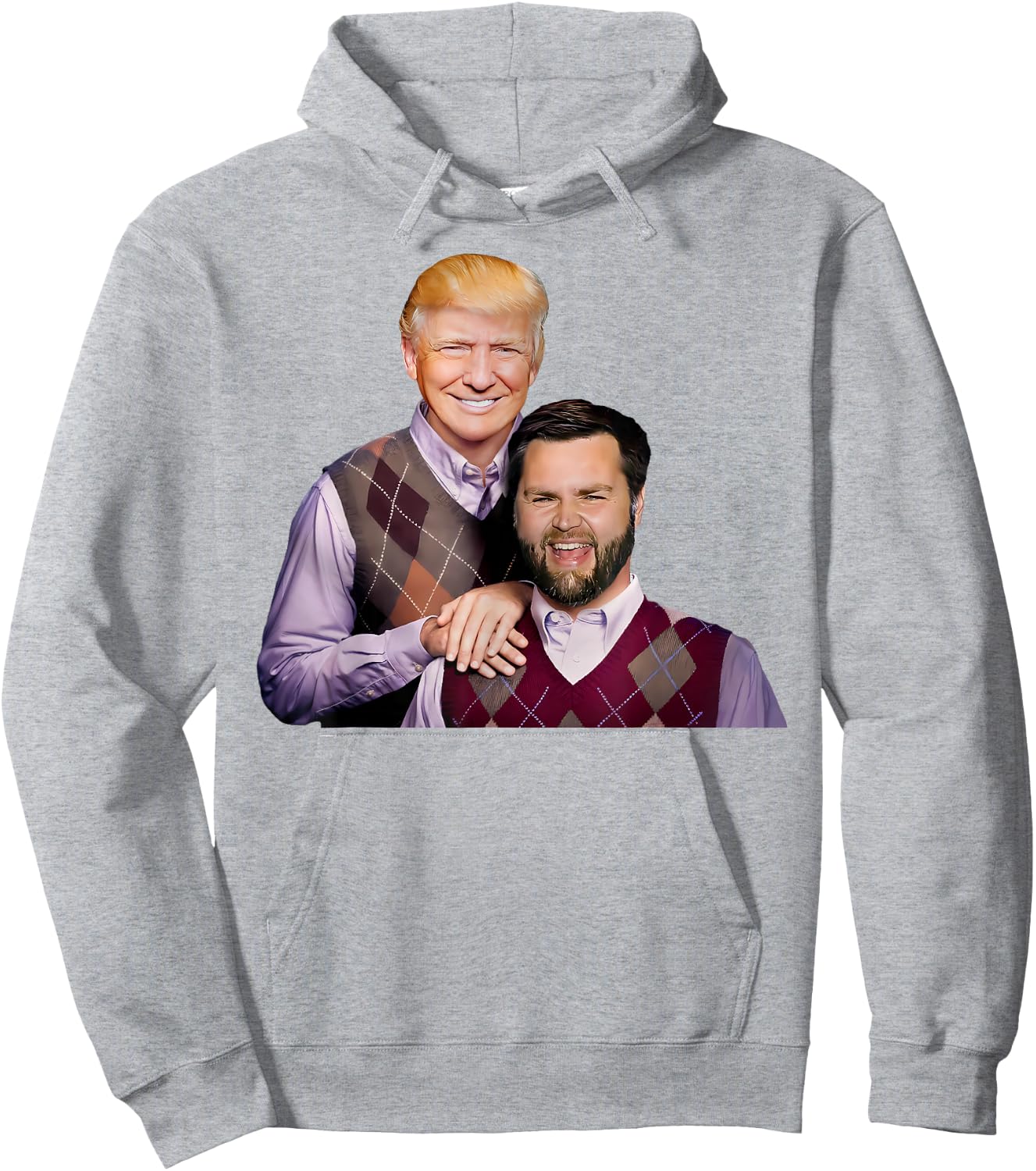 Trump Vance 2024 Brothers Funny Parody Shirt Bros Hoodie - Hoodie | Ash