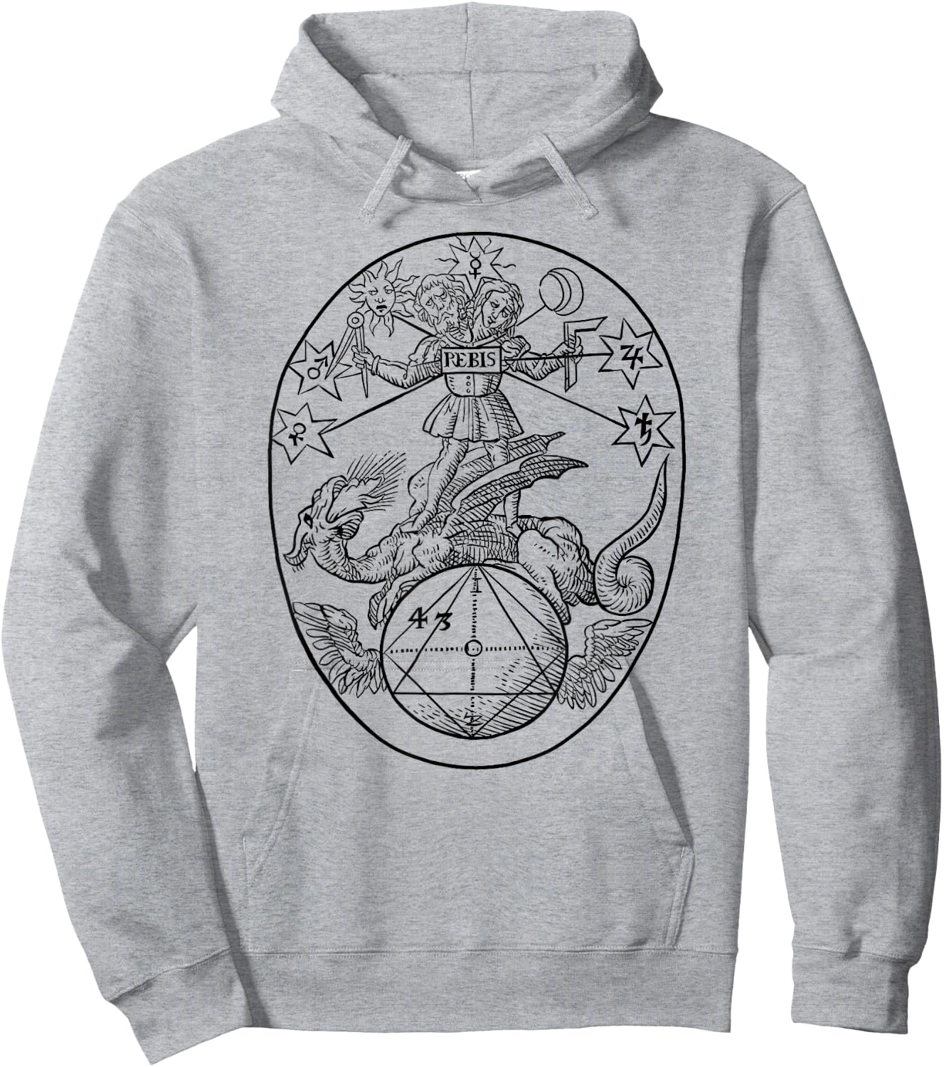 Azoth - Azotto - REBIS, Basil Valentine, Alchemy, Basil Valentine Hoodie - Hoodie | Ash