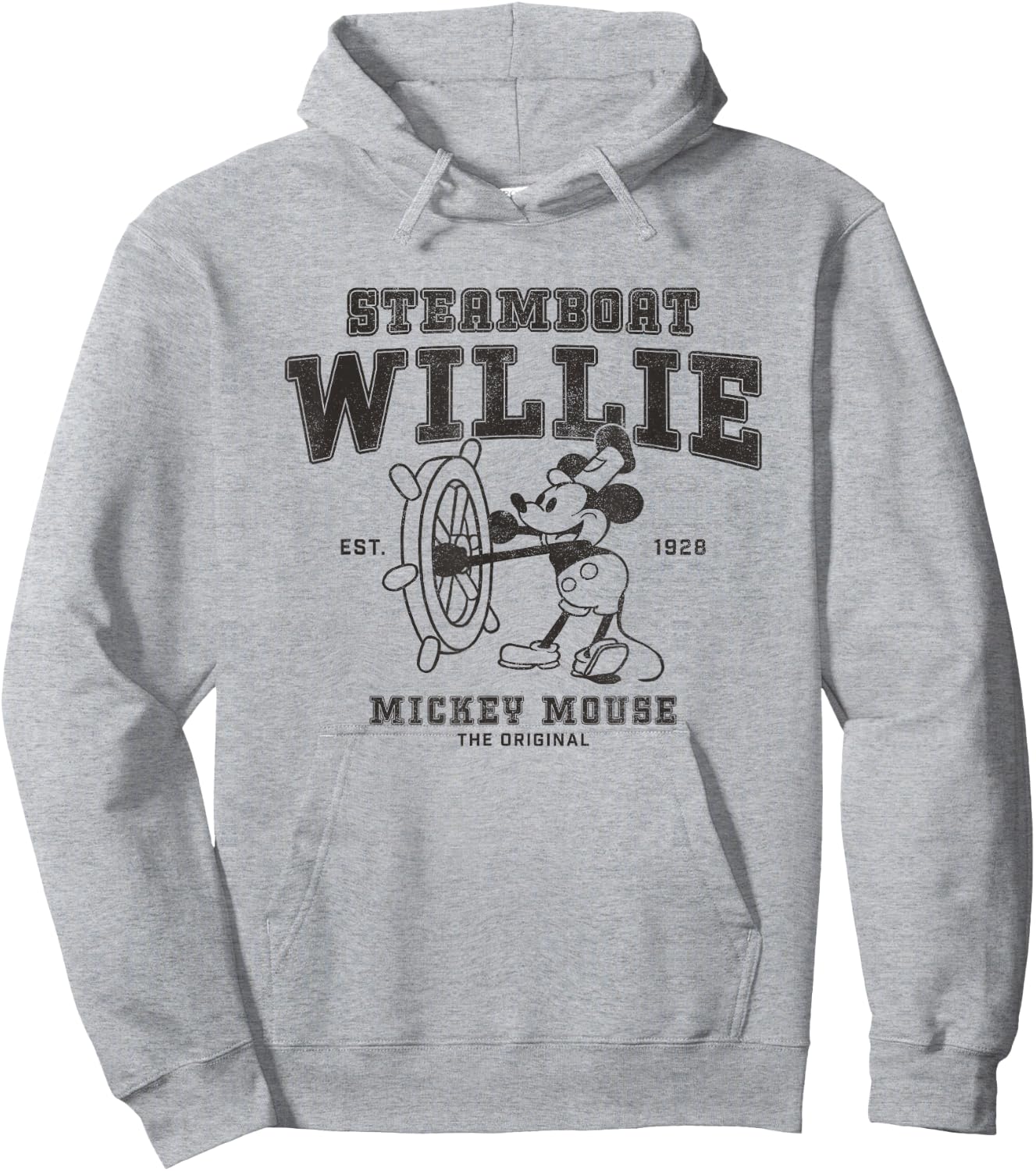 Disney Steamboat Willie Mickey Mouse The Original Poster Hoodie - Hoodie | Ash