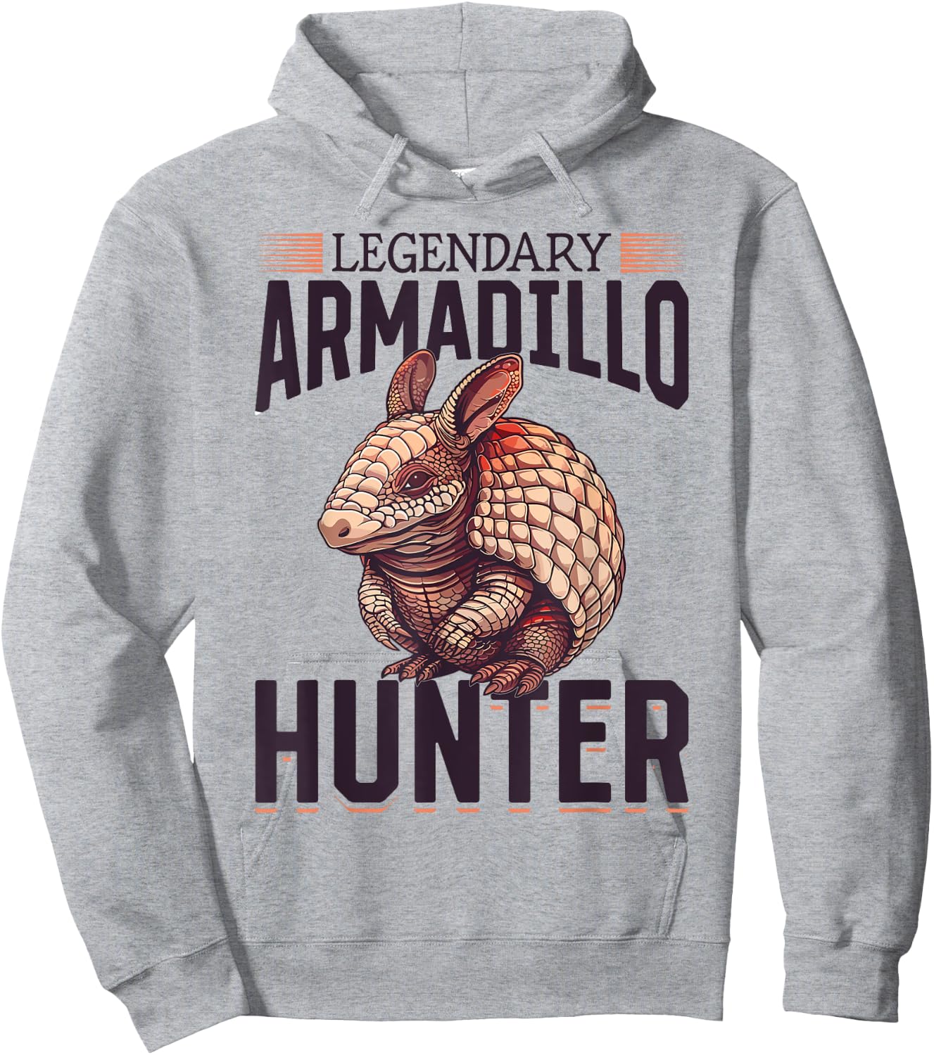 Funny Armadillo Animal Legendary Armadillo Hunter Hoodie - Hoodie | Ash
