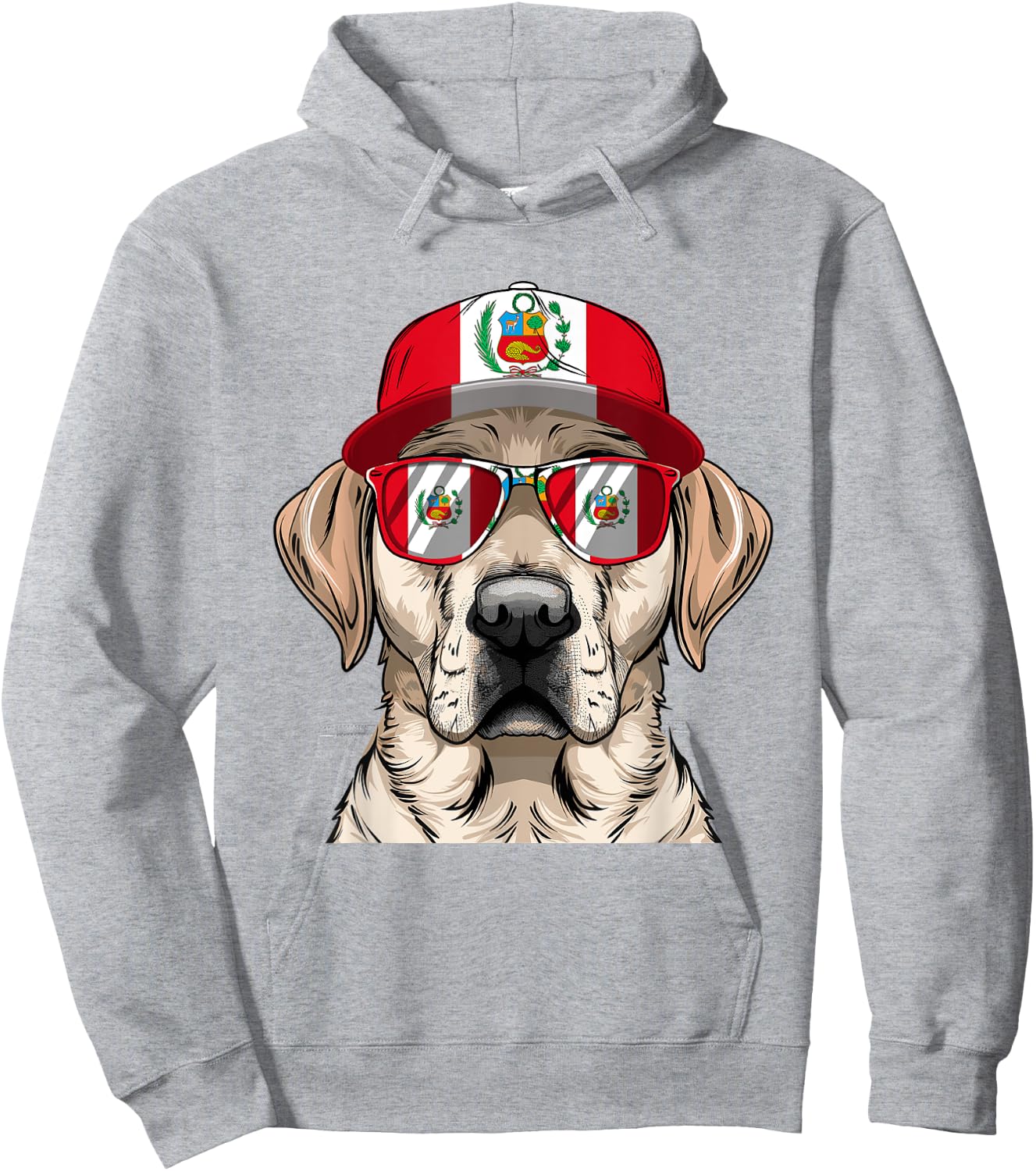 Peruvian Flag Dog Owner Souvenirs Products Dog Peru Hoodie - Hoodie | Ash