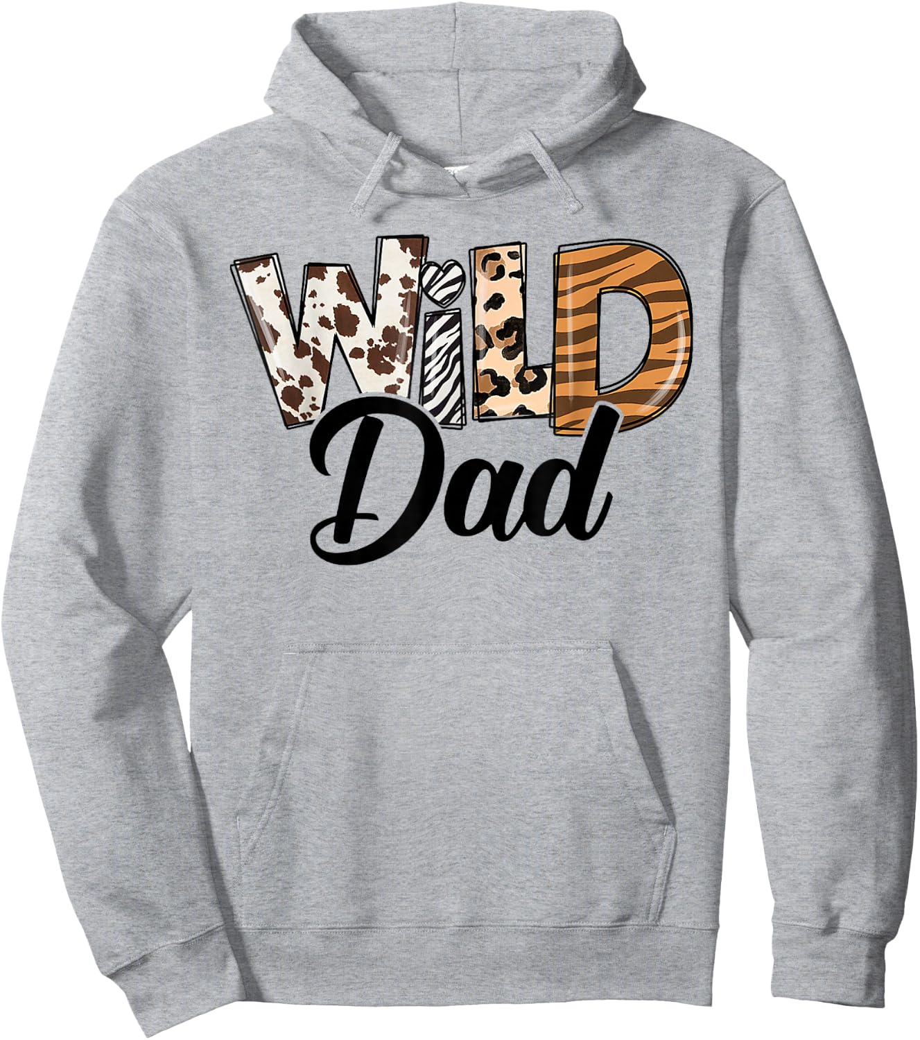 Wild Dad Birthday Family Daddy Safari Zoo Jungle Animals Hoodie - Hoodie | Ash
