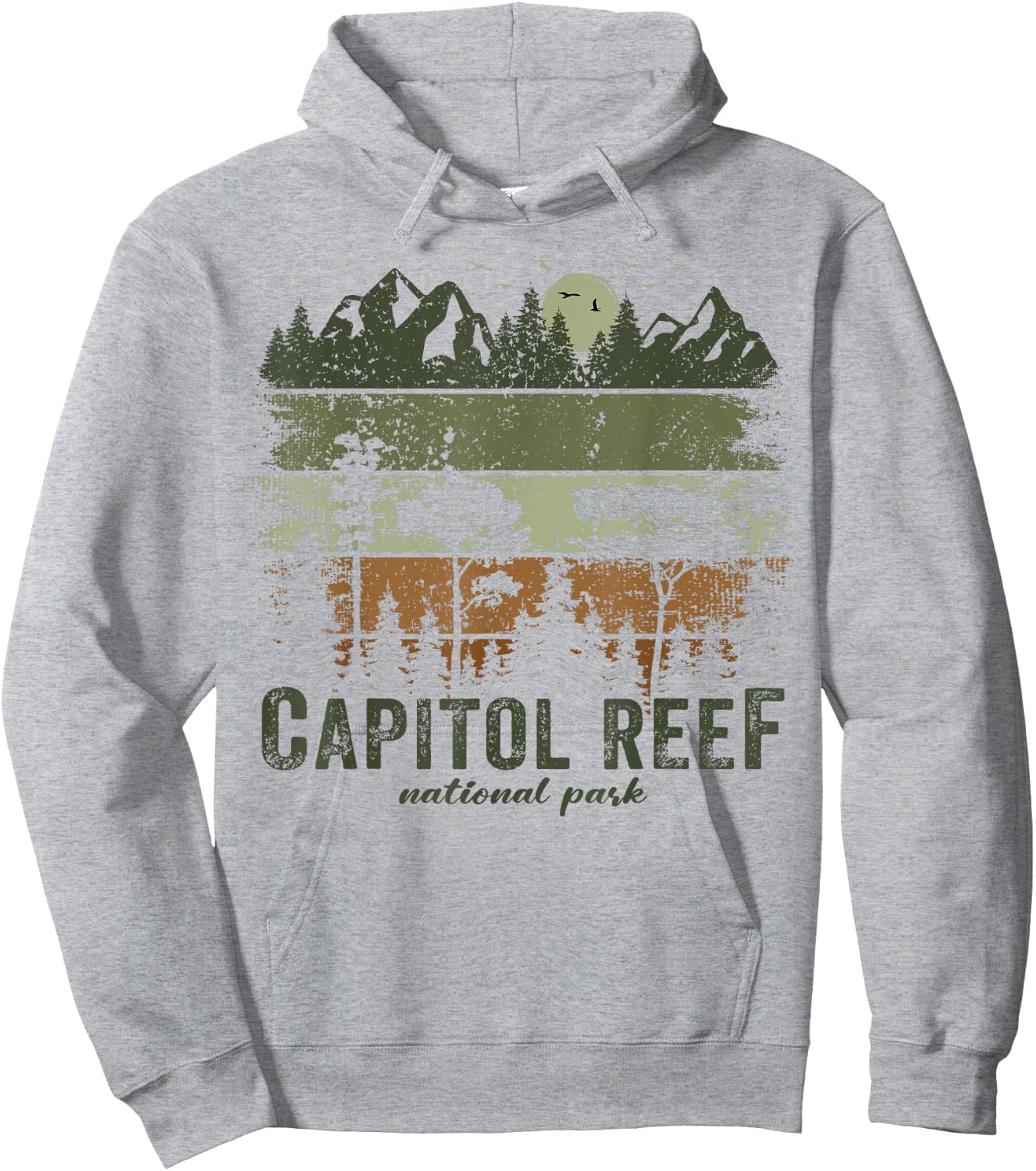 Retro Capitol Reef National Park US Vintage Capitol Reef Hoodie - Hoodie | Ash