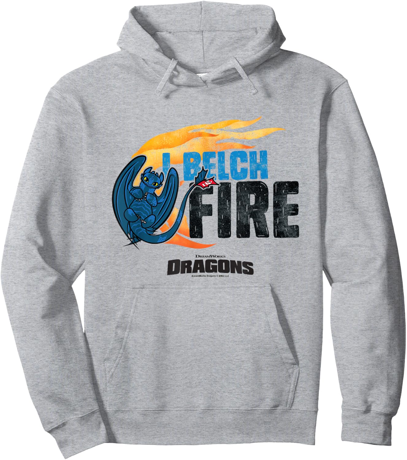 How to Train Your Dragon I Belch Fire Toothless Retro Poster Hoodie - Hoodie | Ash