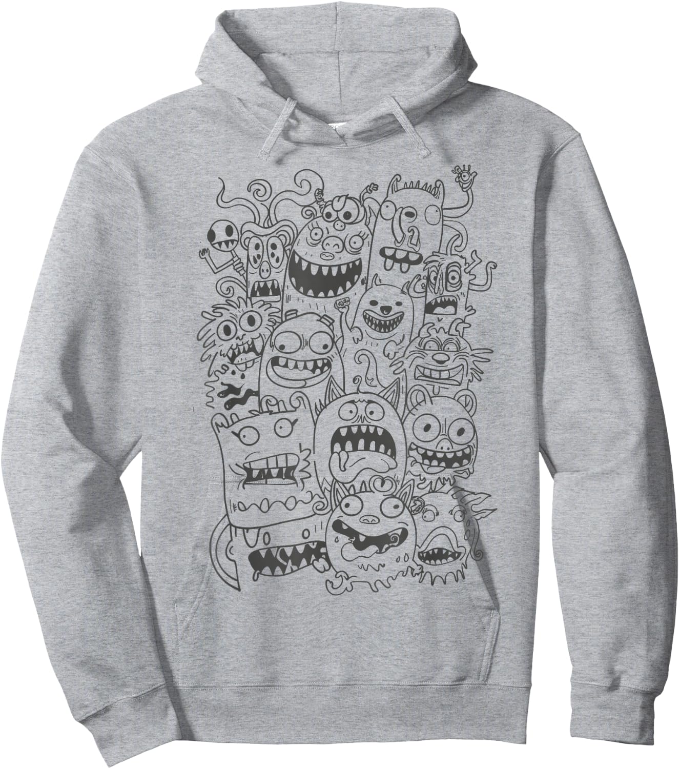 Cute Cartoon Funny Monsters Art for Kids Hoodie - Hoodie | Ash