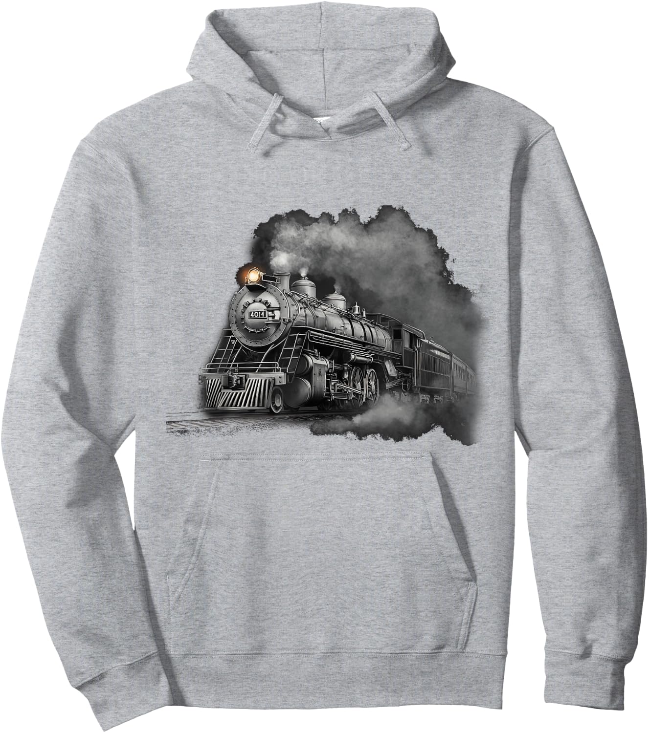 Steam Locomotive Train Engine Railroad Big-Boy Train 4014 Hoodie - Hoodie | Ash