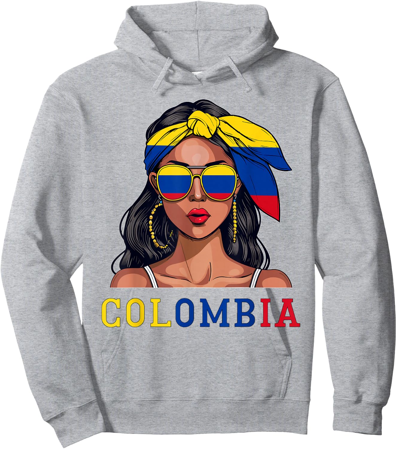 Colombianas Souvenirs Products Woman Flag Roots Colombia Hoodie - Hoodie | Ash