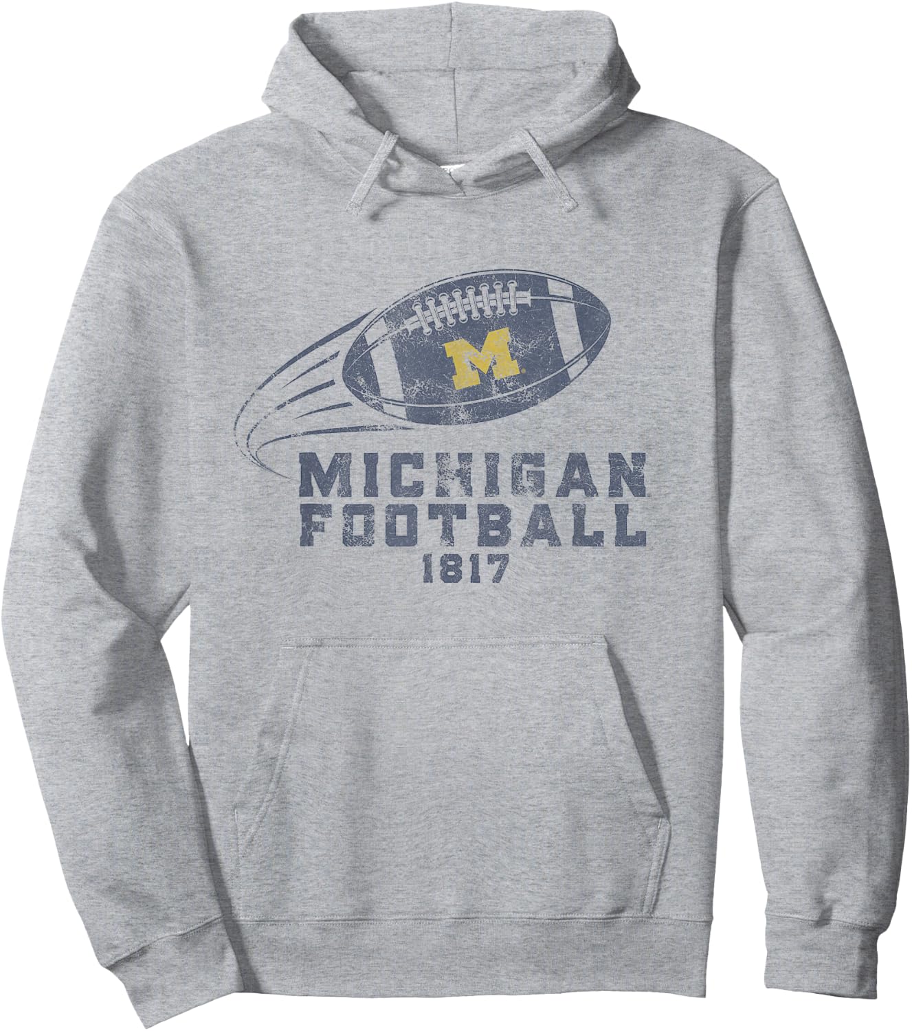 University of Michigan Wolverines U of M Spirit Football Hoodie - Hoodie | Ash