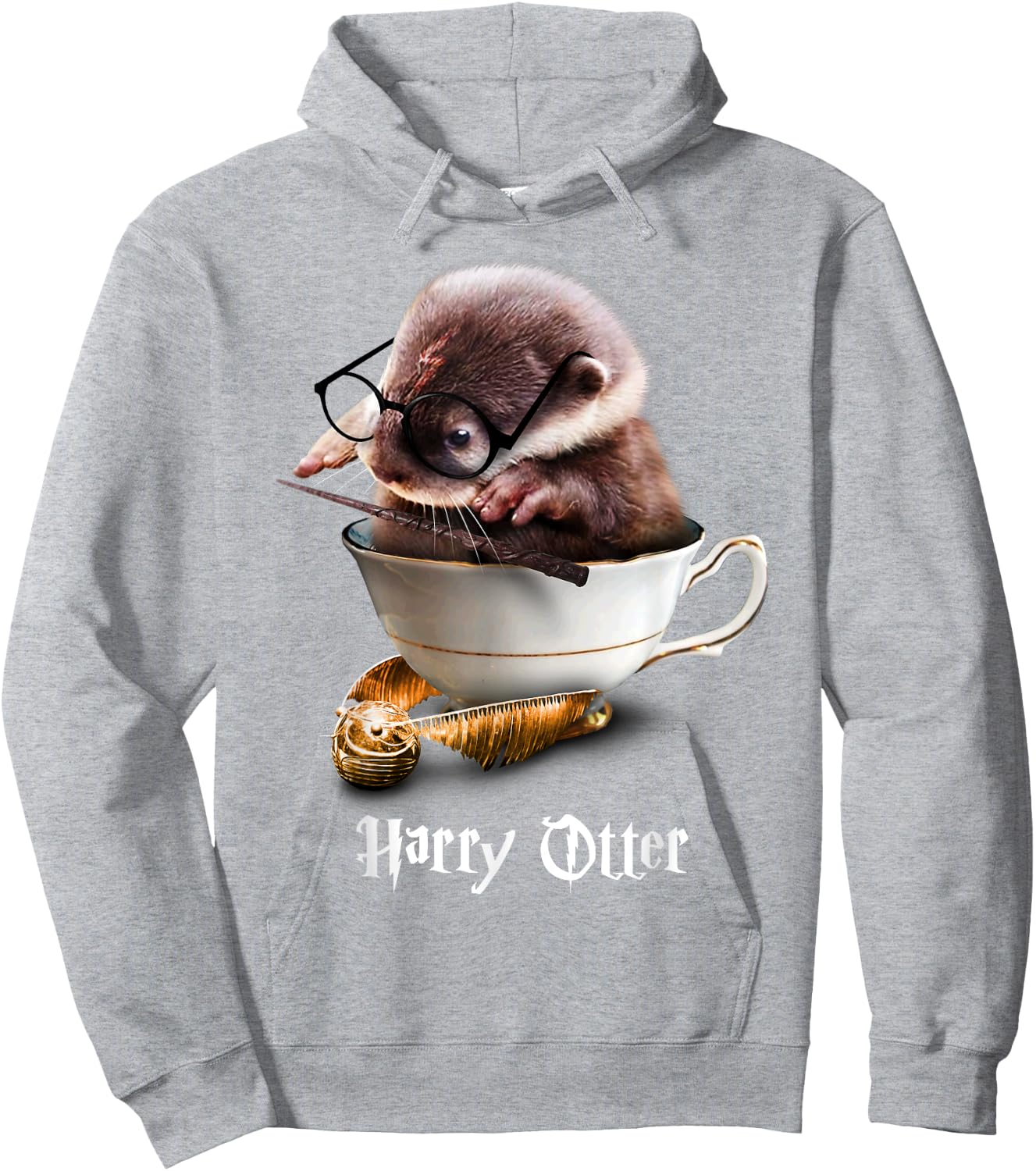 Cute Baby Otter Shirt - Harry Otter for Otter lover Hoodie - Hoodie | Ash