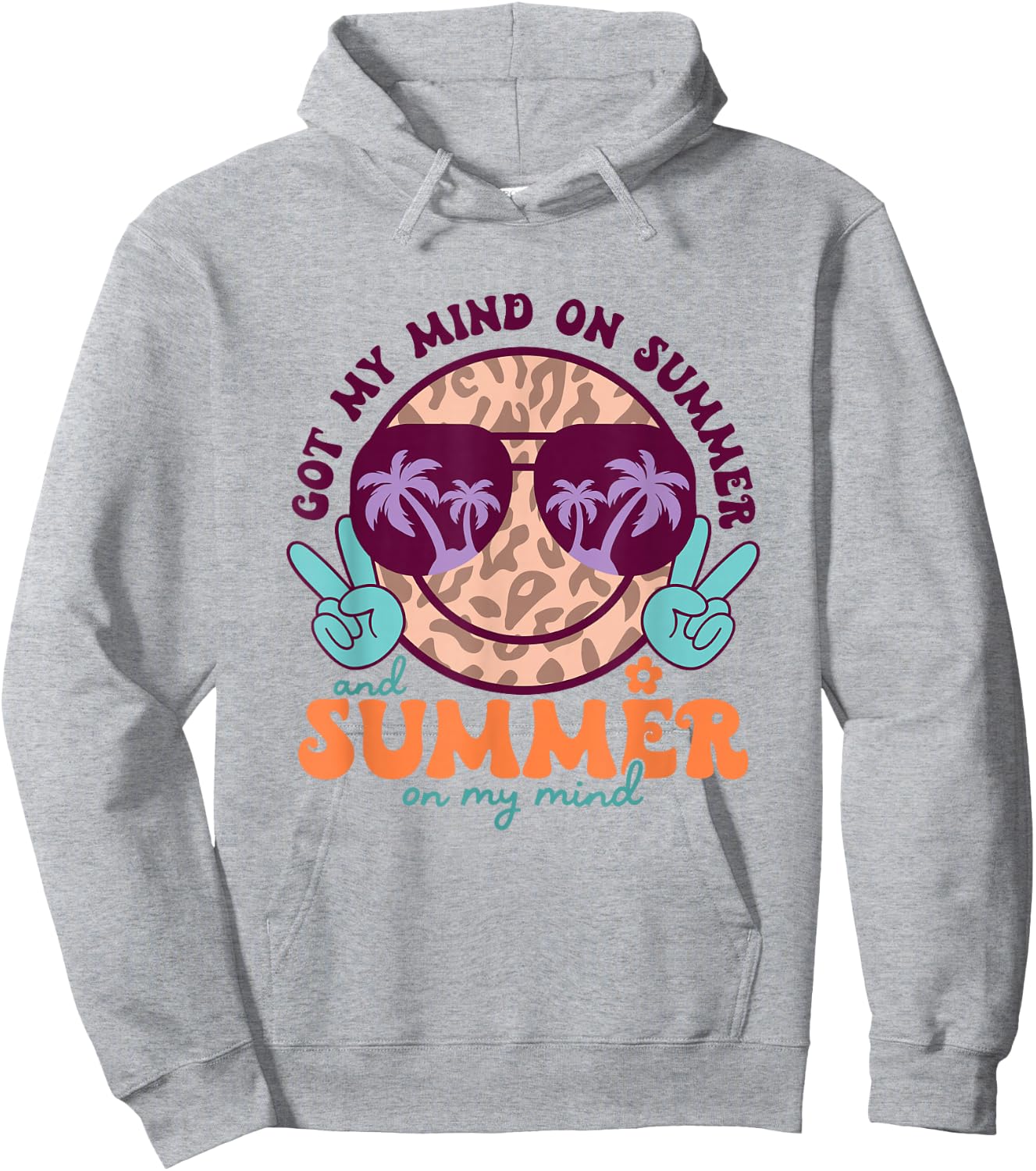 Got My Mind On Summer Teacher Life Funny Summer Teacher Hoodie - Hoodie | Ash