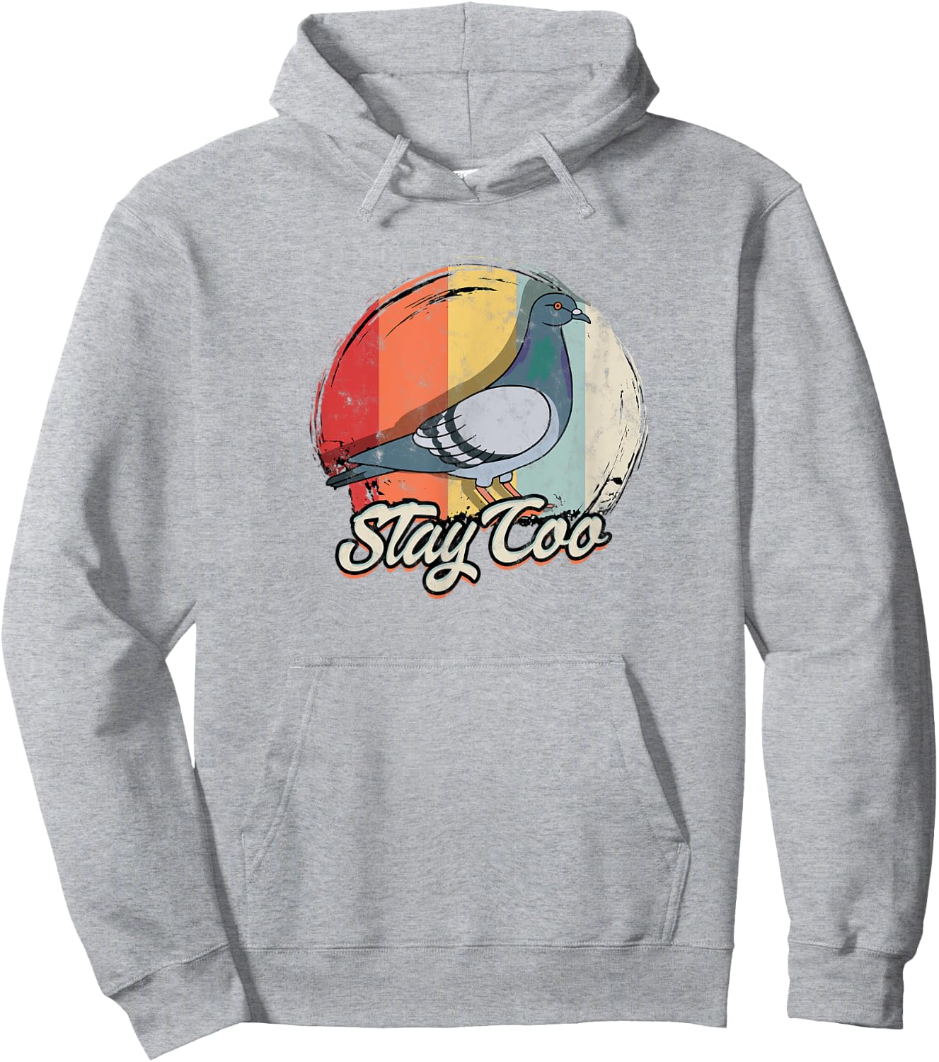 Stay Coo - Birdwatching pigeon birds Hoodie - Hoodie | Ash