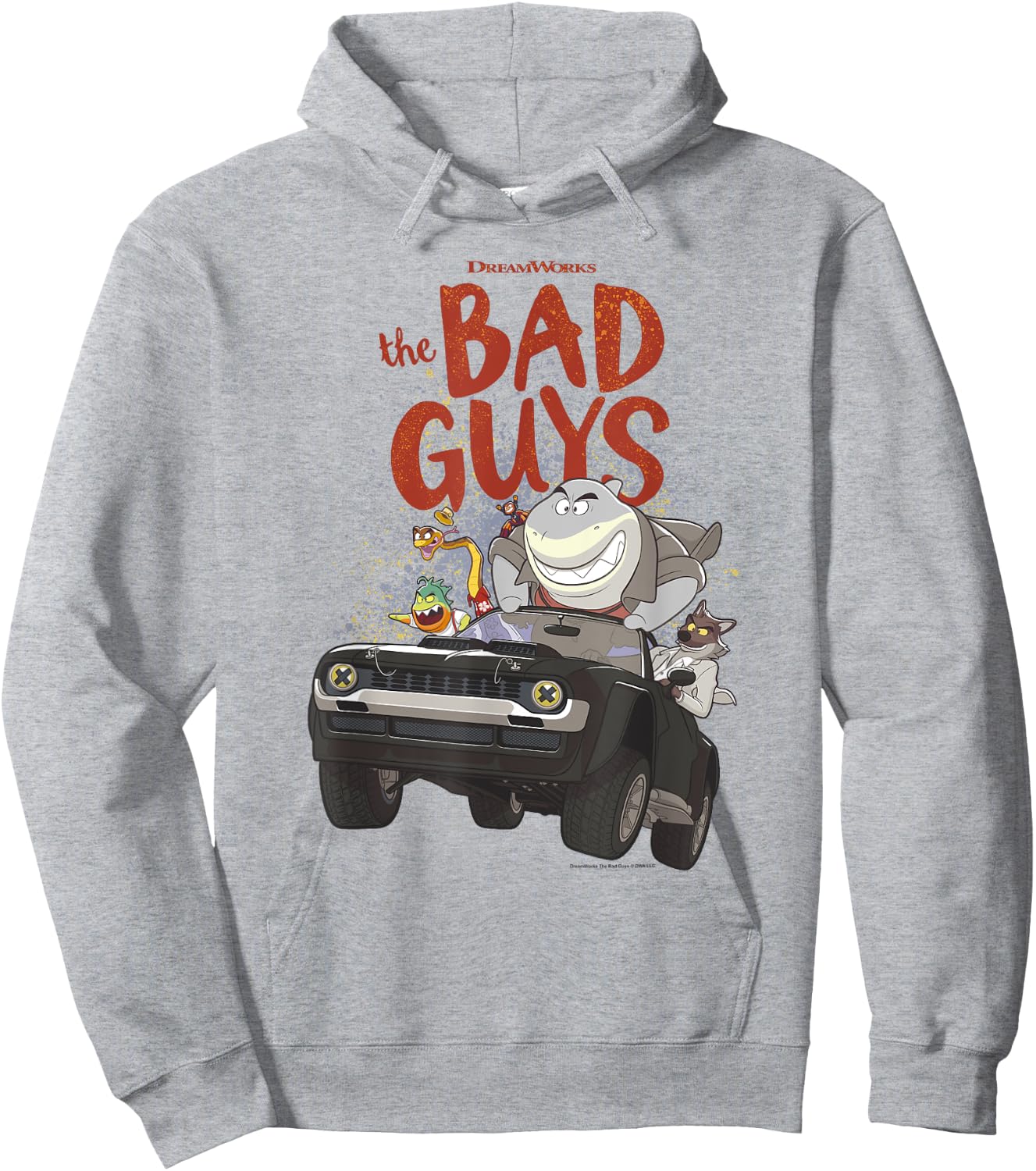 The Bad Guys Group Getaway Vehicle Poster Hoodie - Hoodie | Ash