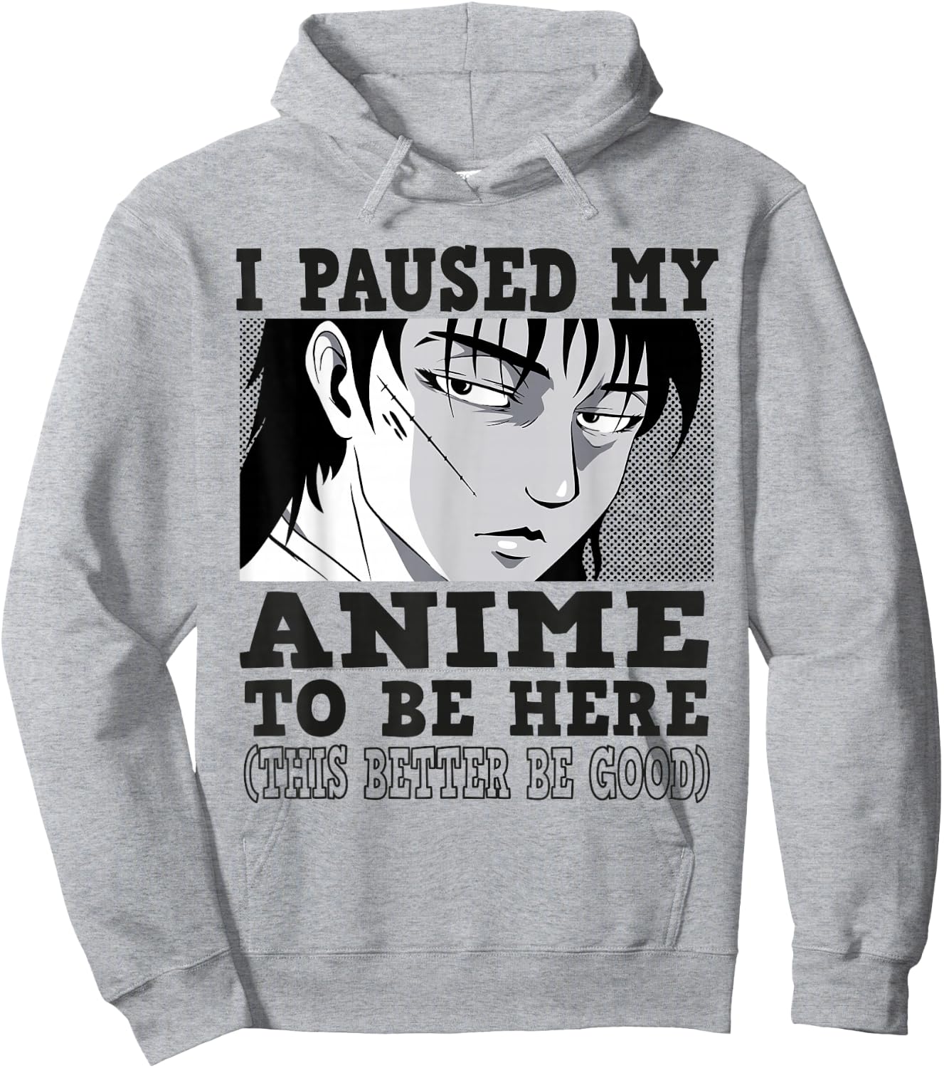 I paused my Anime to be here, Anime Hoodie - Hoodie | Ash