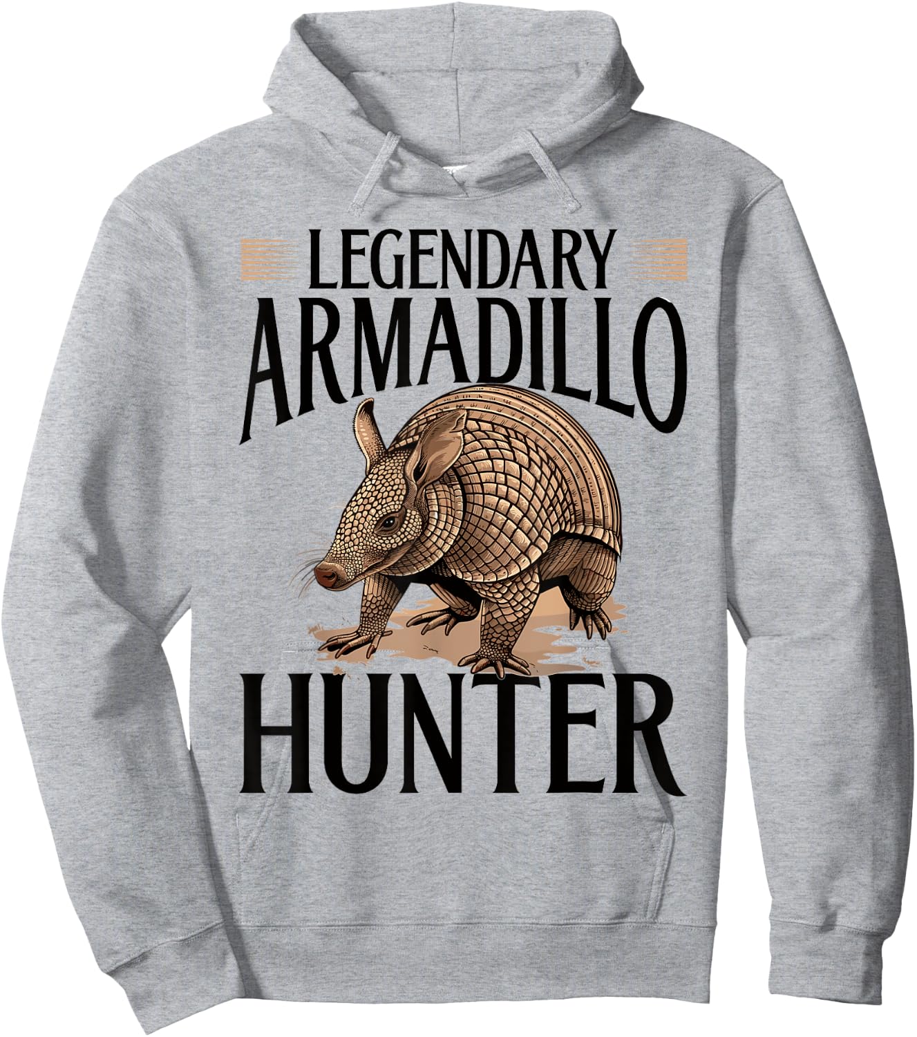 Funny Armadillo Animal Legendary Armadillo Hunter Hoodie - Hoodie | Ash