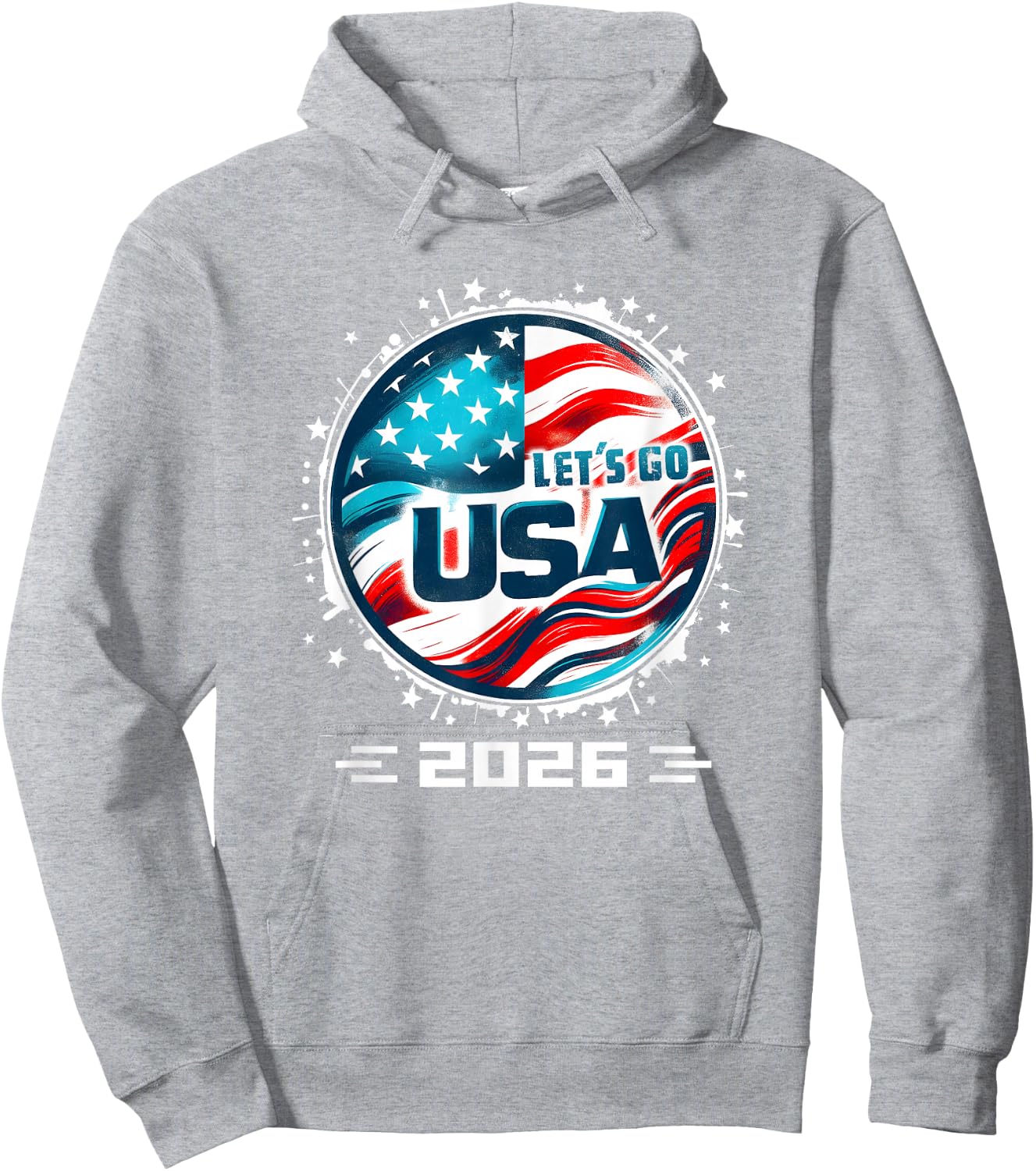 USA 2026 Go United States Sport USA Team 2026 USA Hoodie - Hoodie | Ash
