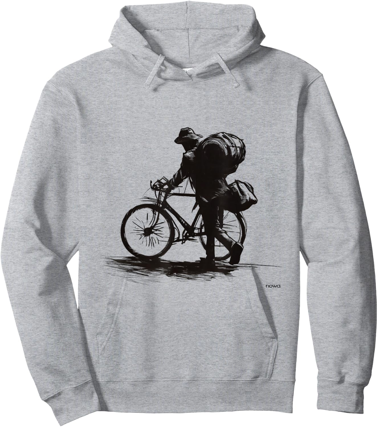 Bike Cycling Funny Gravel Bikepacking Backpack Travel Ii Hoodie - Hoodie | Ash