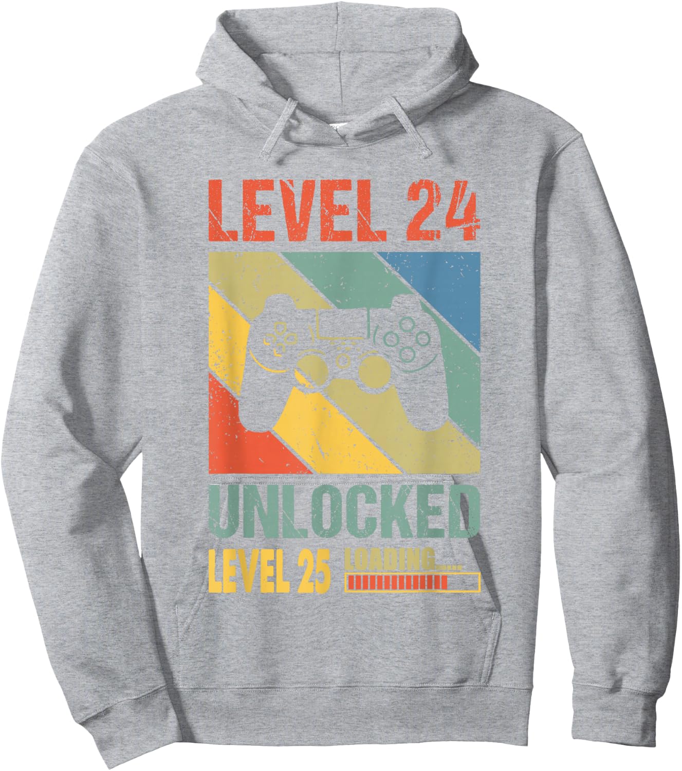 24th Birthday Gamer Girl Level 24 Unlocked Level 25 Loading Hoodie - Hoodie | Ash