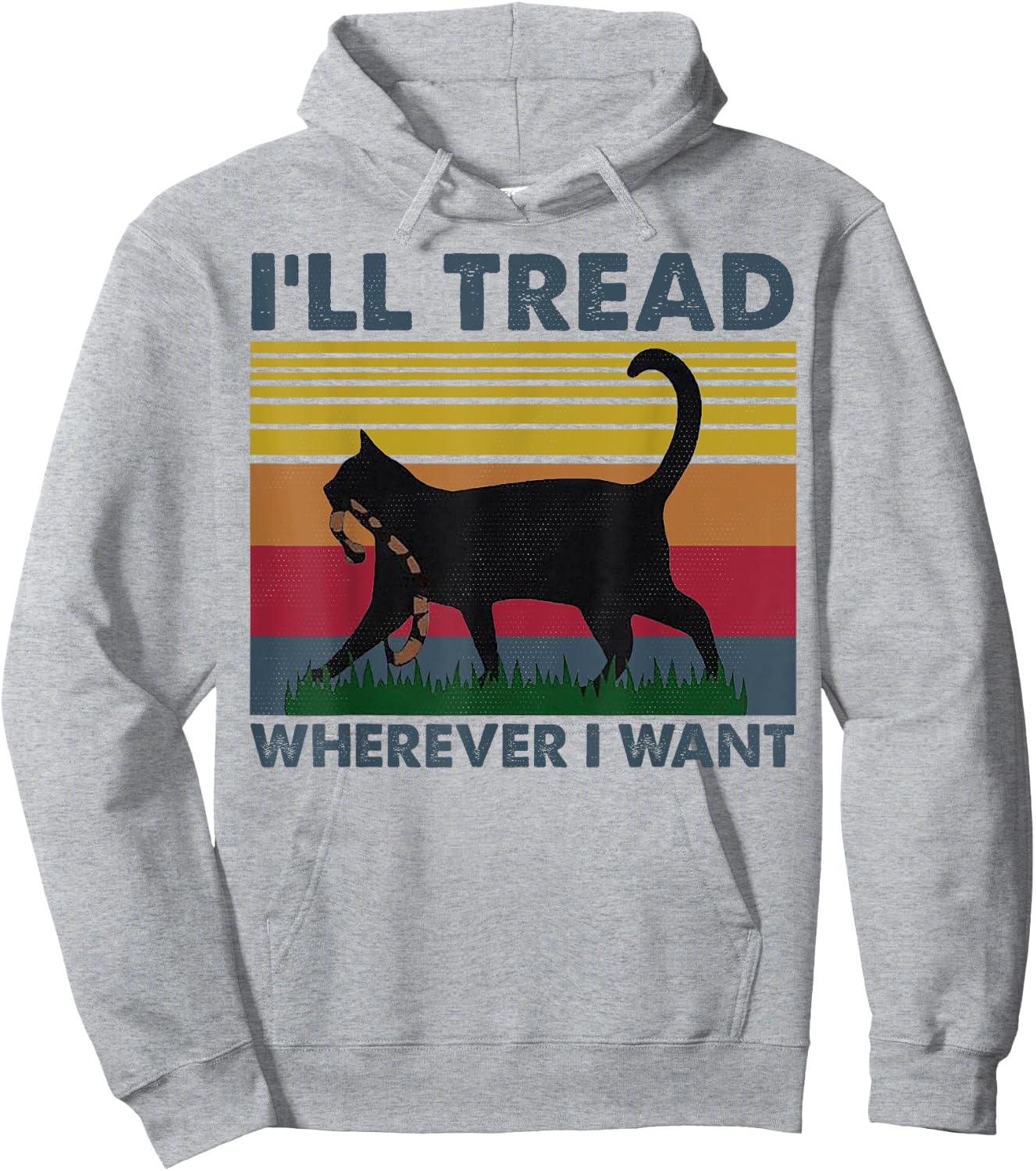 I'll Tread Wherever I Want Funny Cat Owner Women Hoodie - Hoodie | Ash
