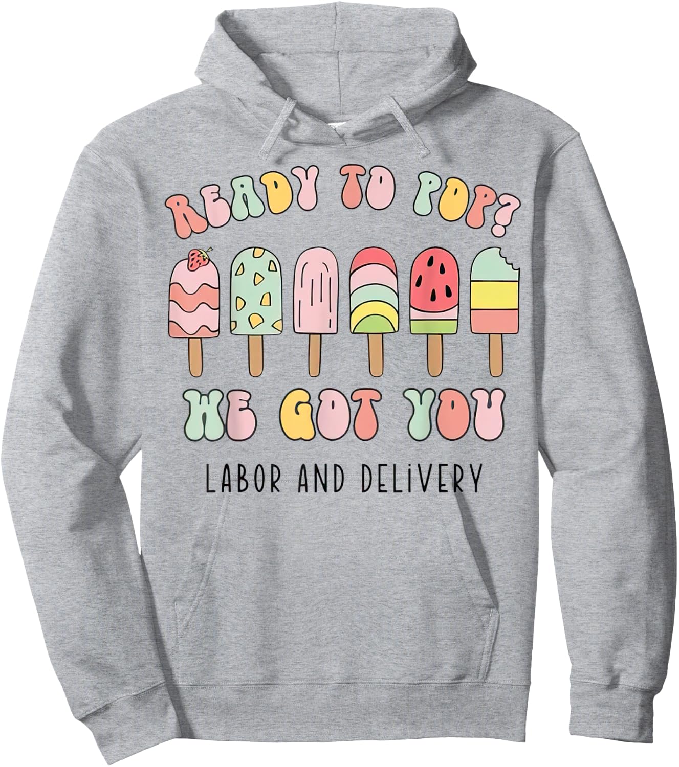 Funny Summer Labor and Delivery Nurse Hoodie - Hoodie | Ash