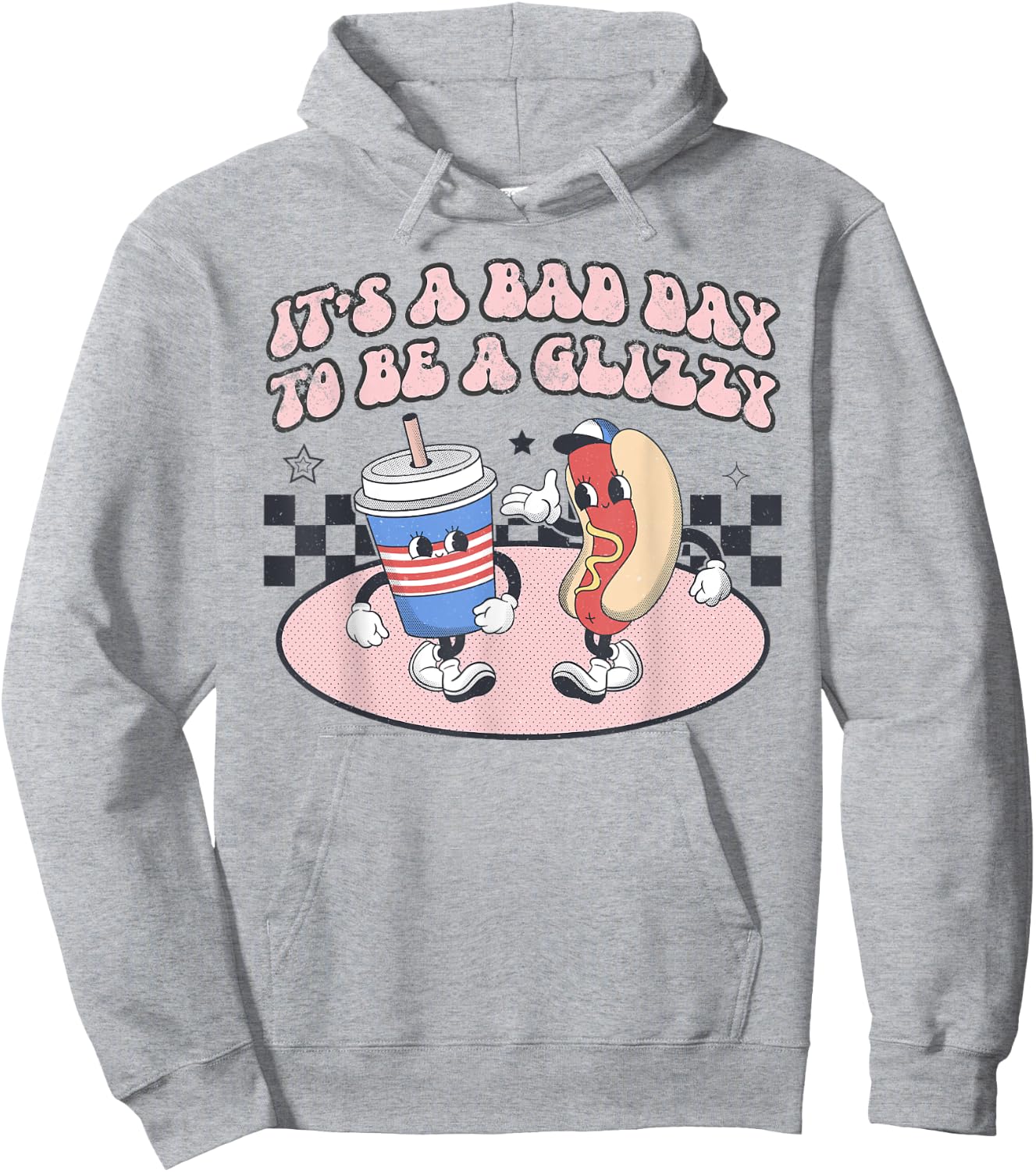 It’s A Bad Day To Be A Glizzy Funny Fourth Of July Hot Dog Men Women Kids Hoodie - Hoodie | Ash