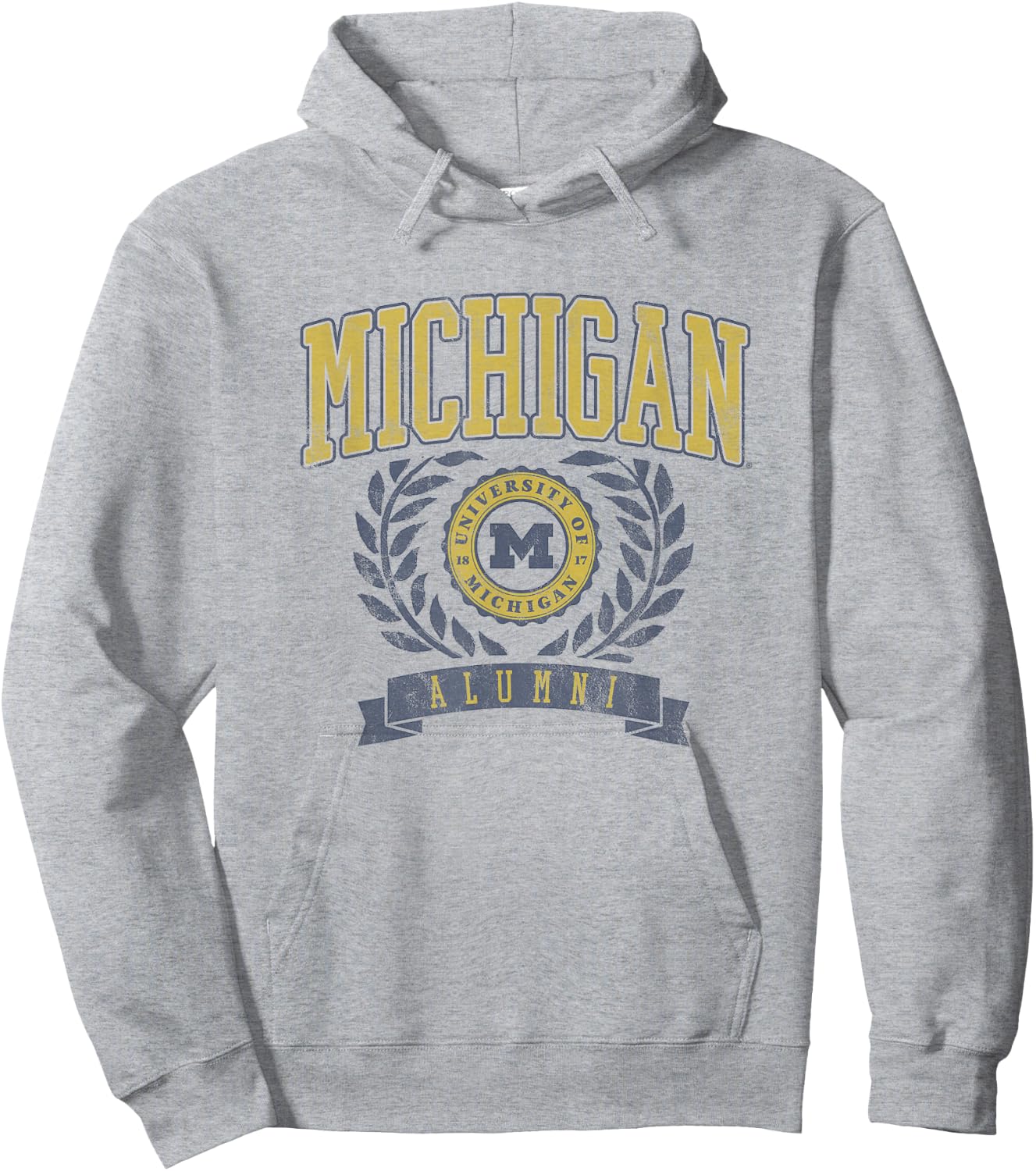 University of Michigan Wolverines U of M Alumni Seal Hoodie - Hoodie | Ash