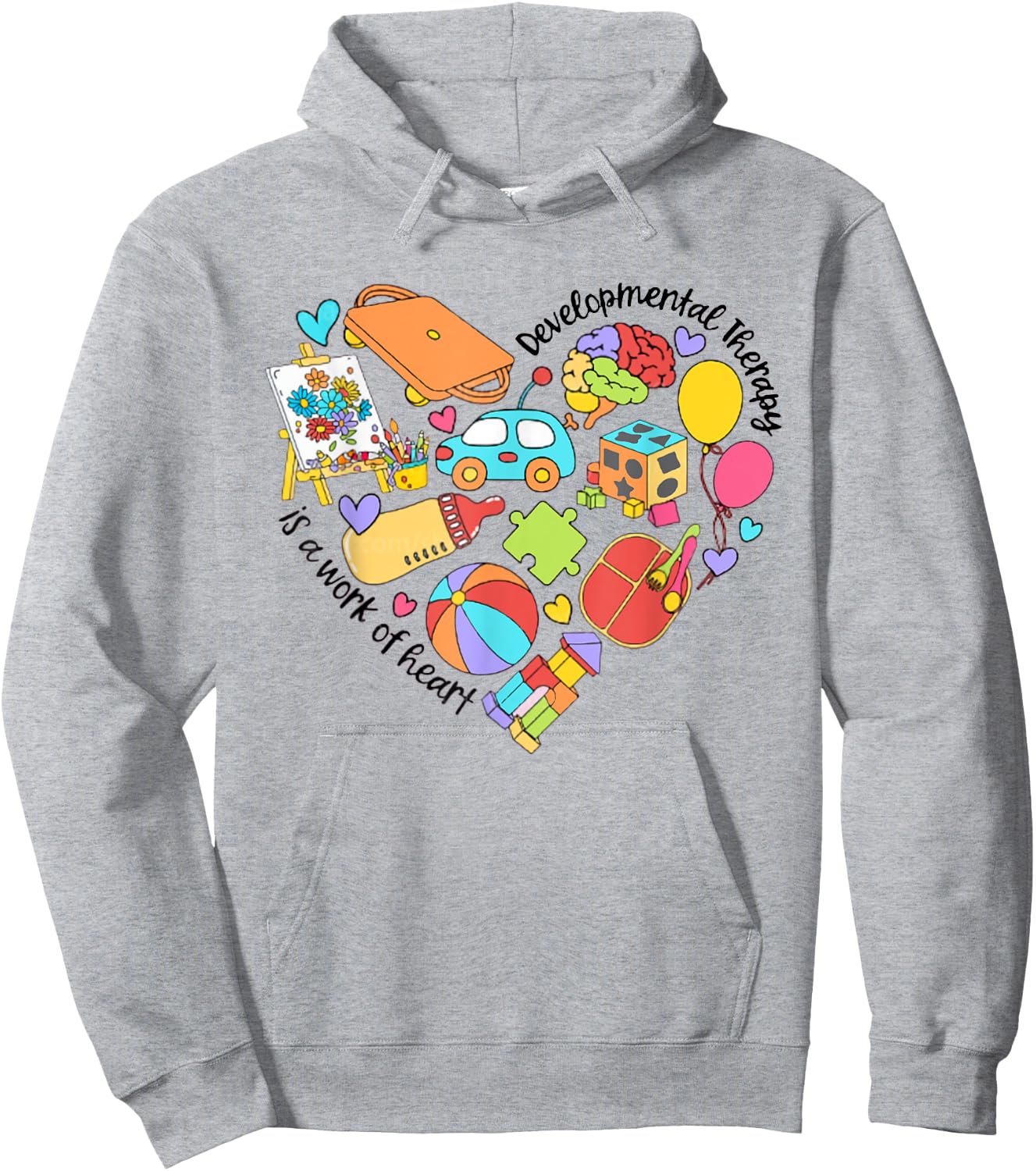Women Retro Developmental Therapist DT Graduation DDT Hoodie - Hoodie | Ash