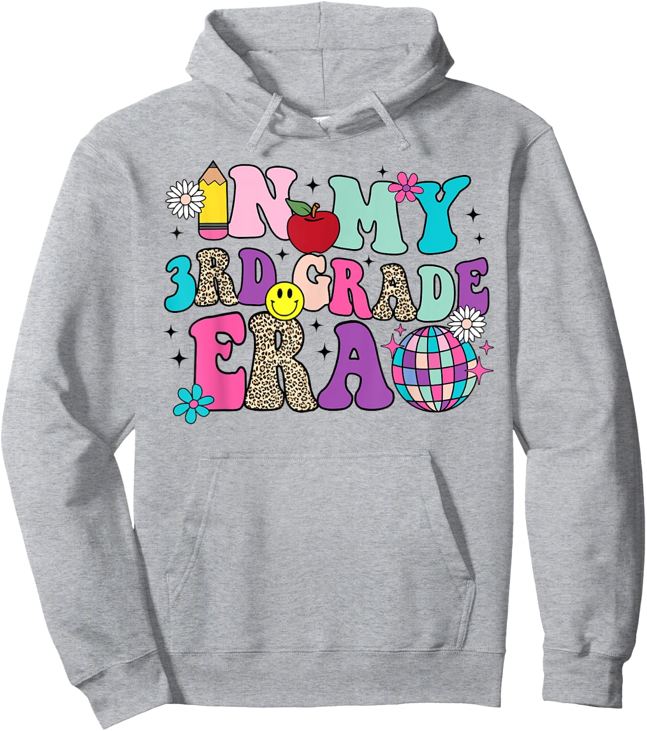 In My 3rd Grade Era Back To School Retro Groovy Third Grade Hoodie - Hoodie | Ash
