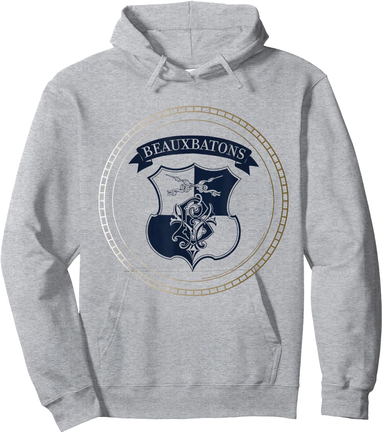 Harry Potter Beauxbatons Emblem Hoodie - Hoodie | Ash