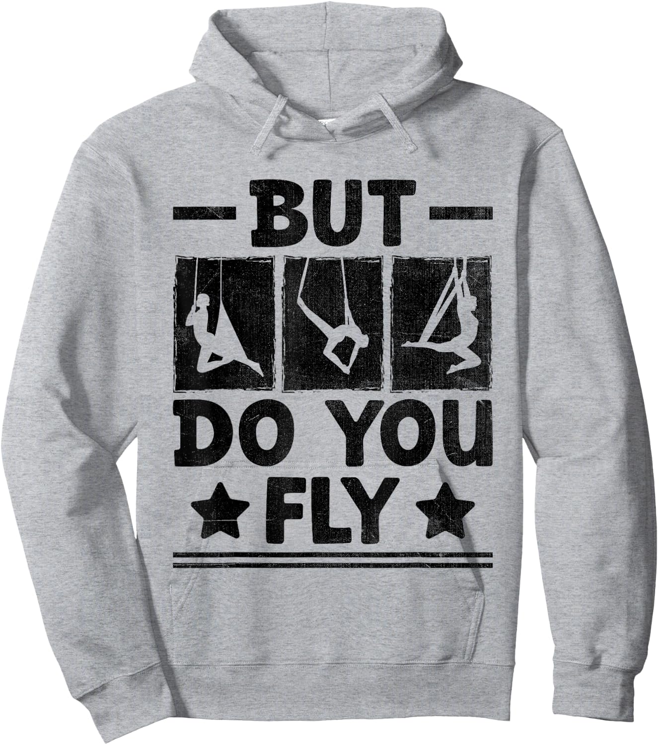But Do You Fly Aerial Silk Yoga Aerialist Gymnast Aerialists Hoodie - Hoodie | Ash