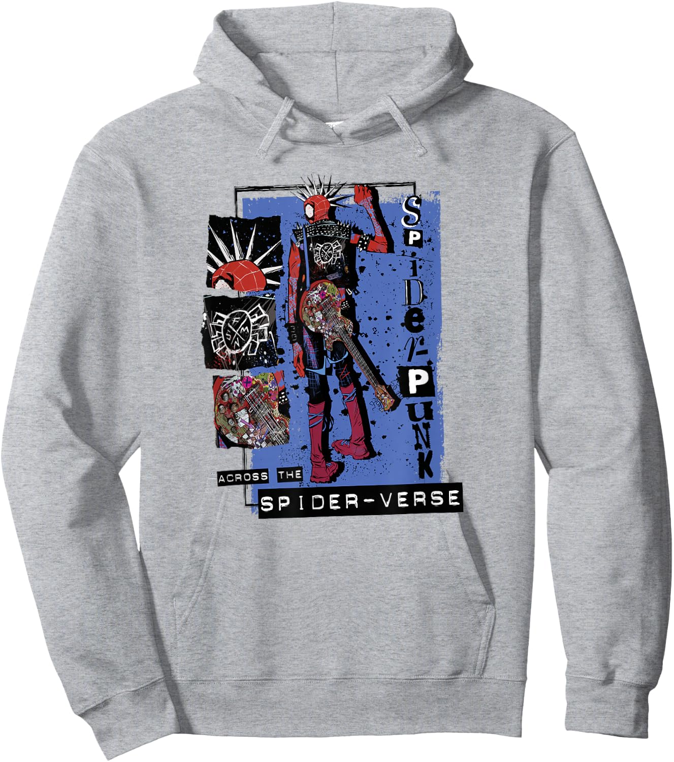 Marvel Spider-Man Across The Spider-Verse Part 1 Punk Verse Hoodie - Hoodie | Ash