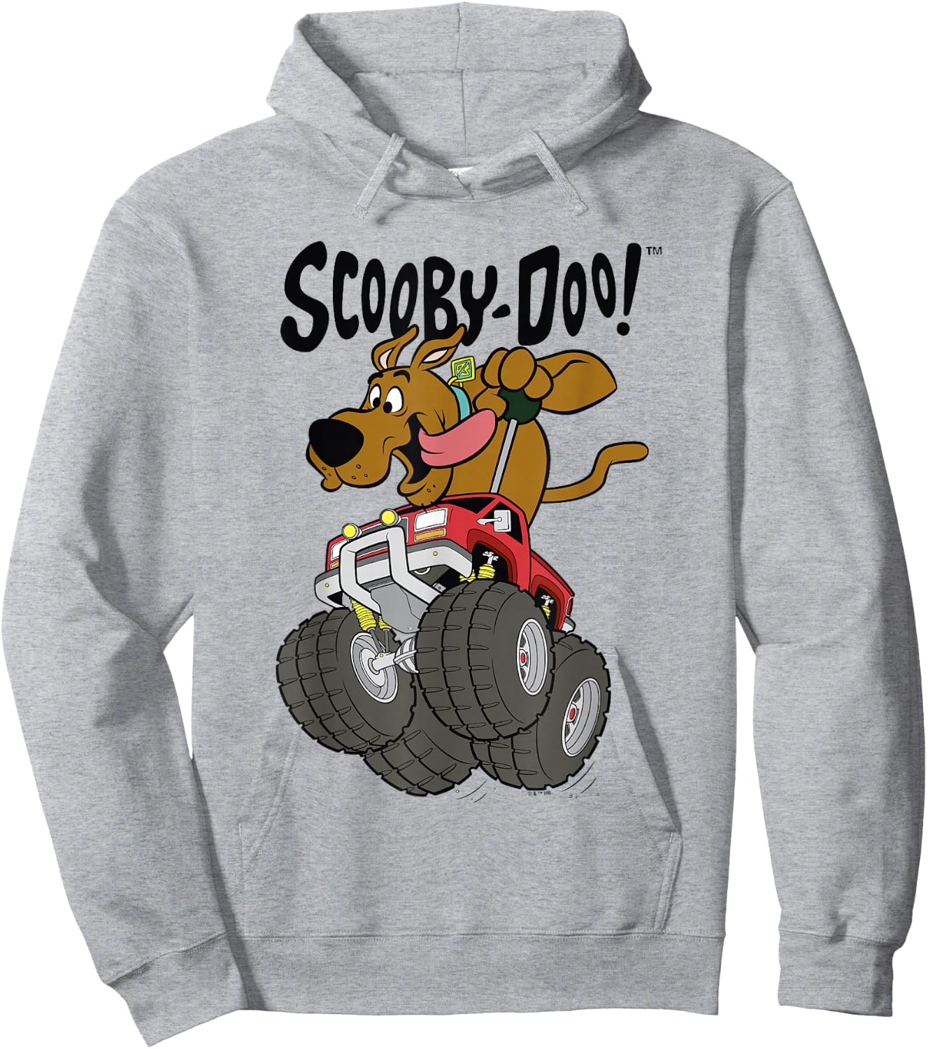 Scooby-Doo Vintage Scooby Monster Truck Joy Ride Poster Hoodie - Hoodie | Ash