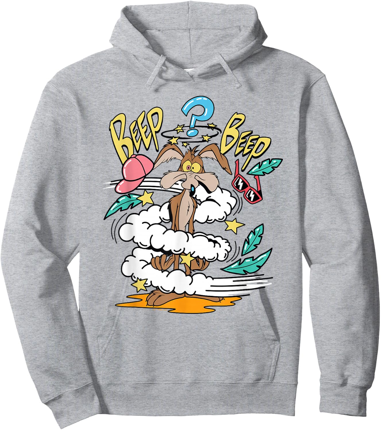 Looney Tunes Wile E. Coyote Beep Beep Hoodie - Hoodie | Ash