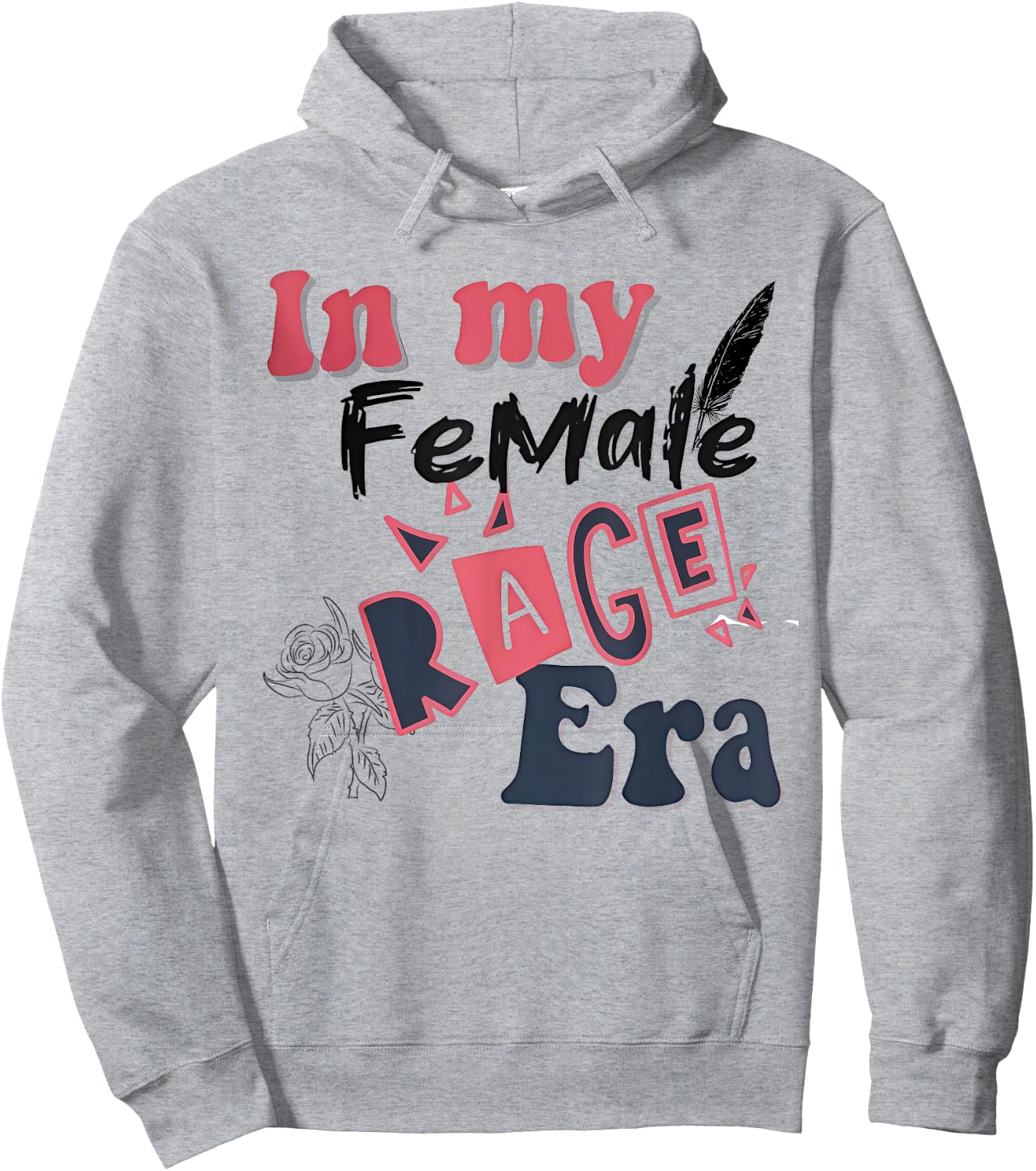 Retro In My Female Retro Rage Era Women Kids Meme Hoodie - Hoodie | Ash