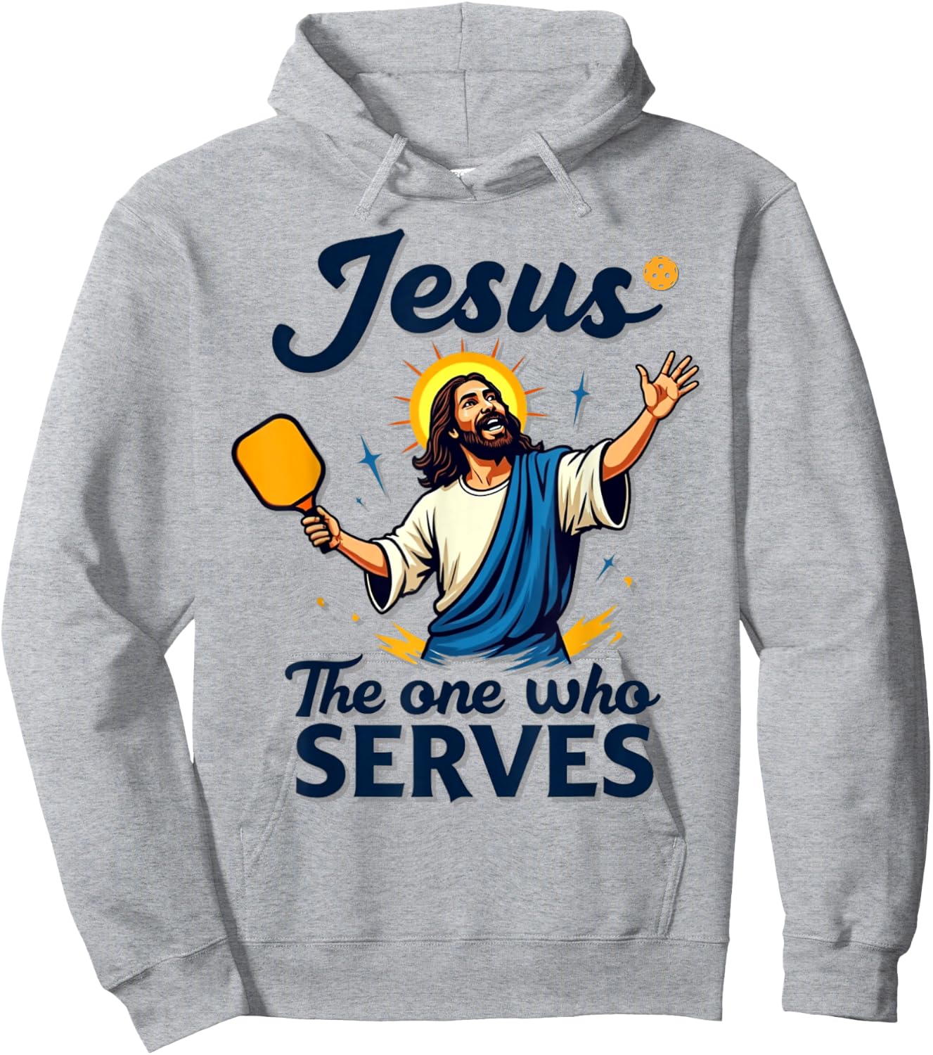 PIckleball Jesus - The Ultimate Serve Hoodie - Hoodie | Ash