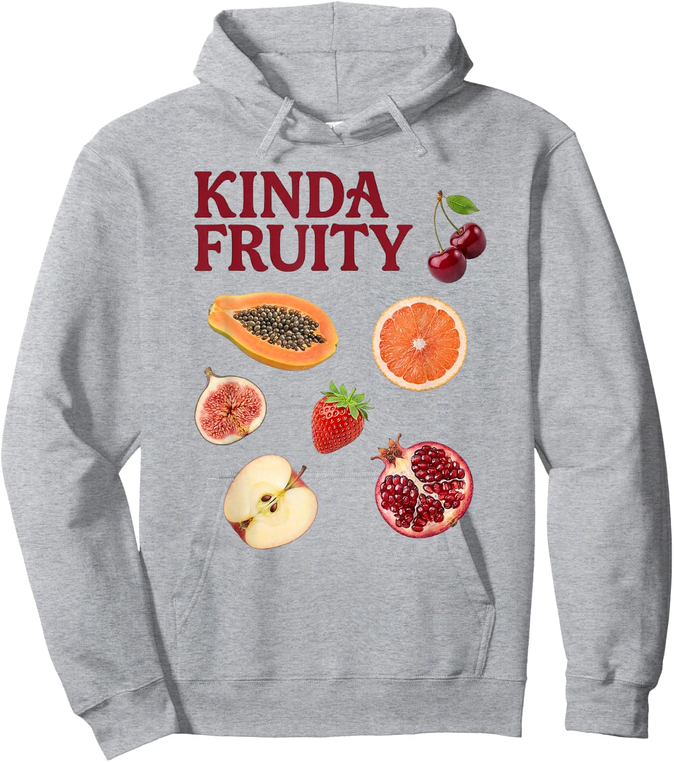 Kinda Fruity Funny LGBTQ Pride Month Love is Love Fruit Meme Hoodie - Hoodie | Ash