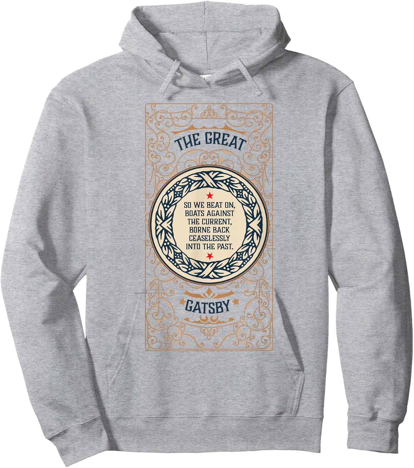 Great Gatsby Bookish Gift Literature Teacher and Readers Men Women Hoodie - Hoodie | Ash