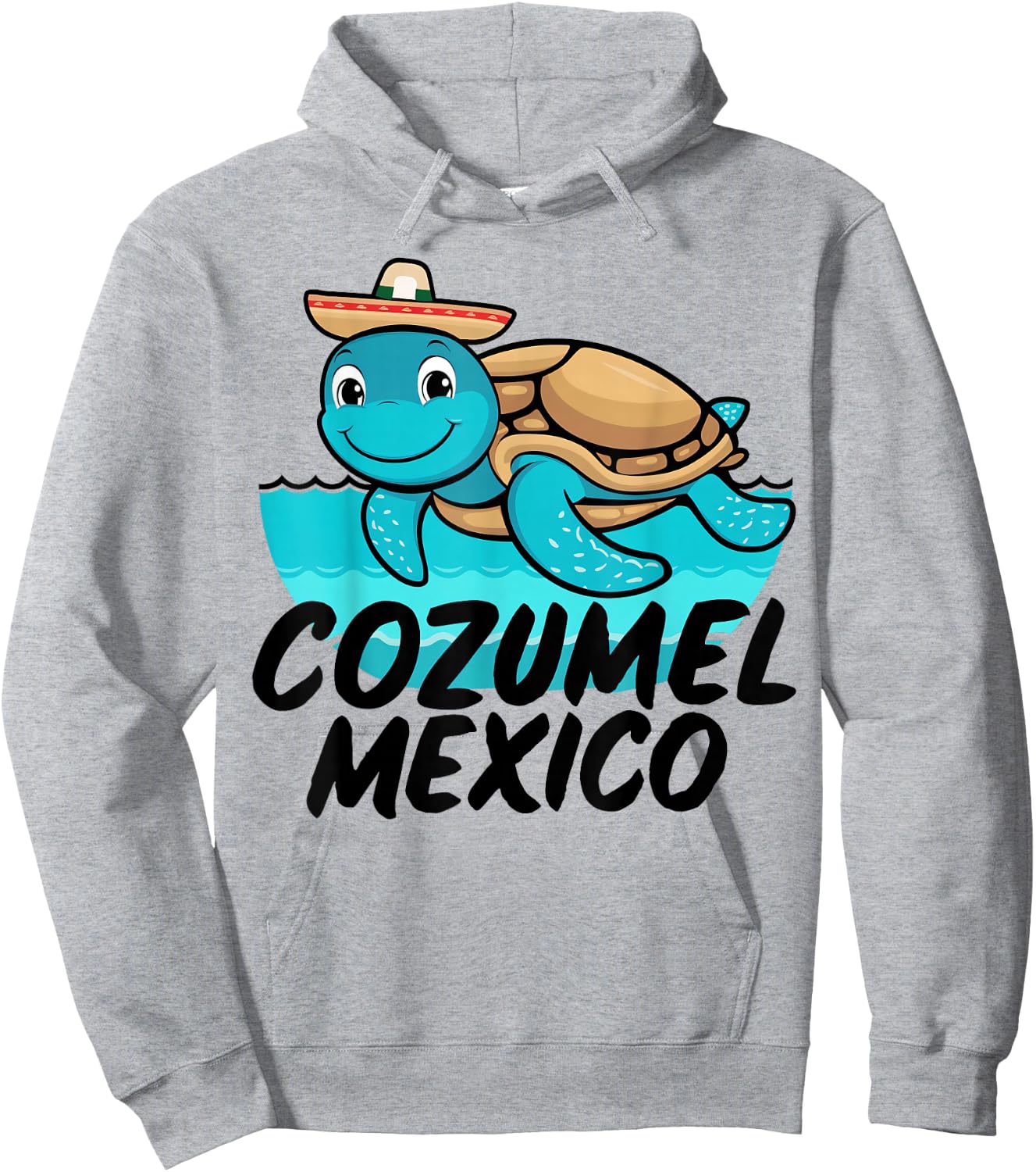 Cozumel Mexico Sea Turtle Colorful Boys Girls Toddler Hoodie - Hoodie | Ash