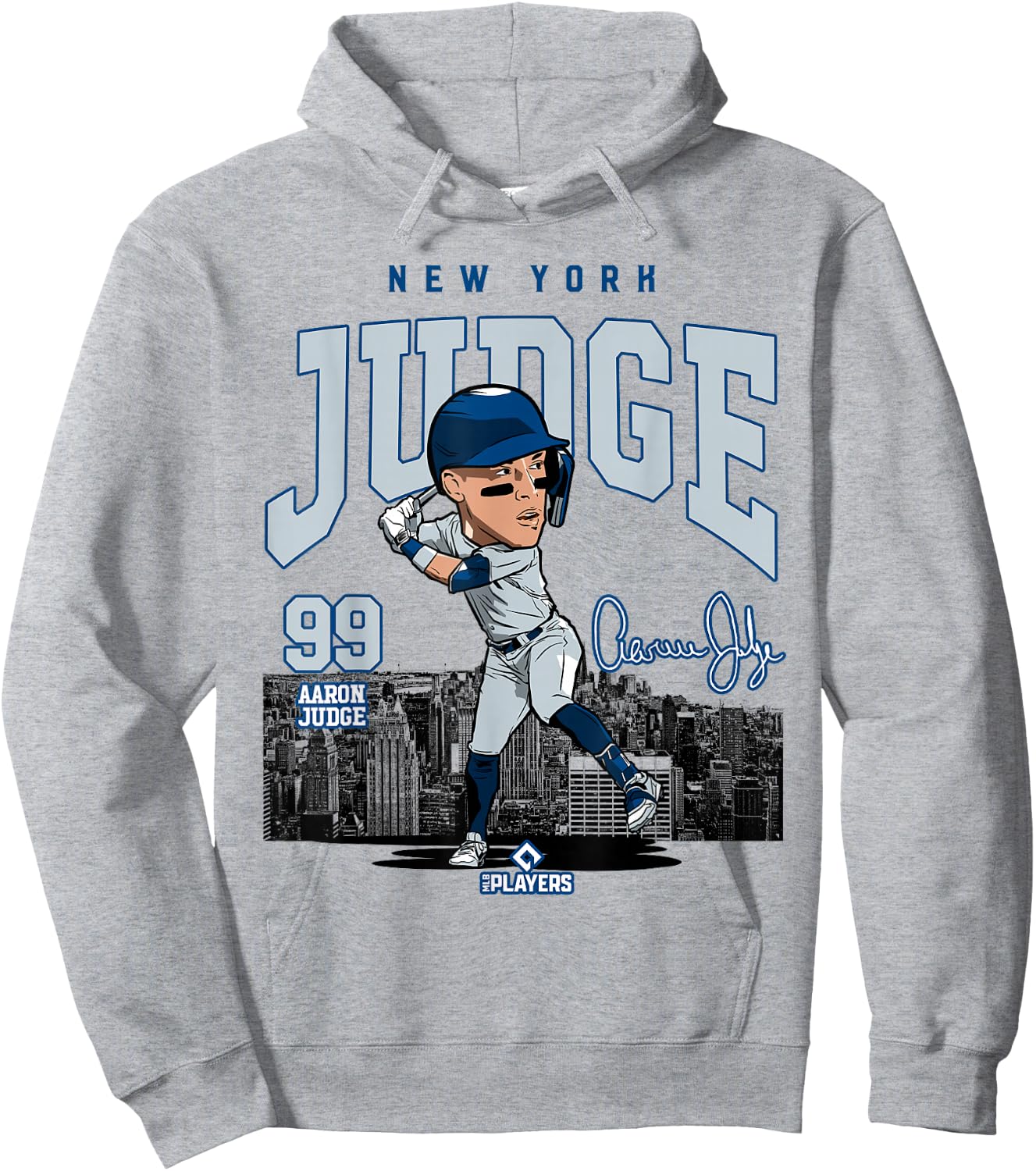 Aaron Judge | New York Baseball MLB Players | MLBJUD3005W Hoodie - Hoodie | Ash