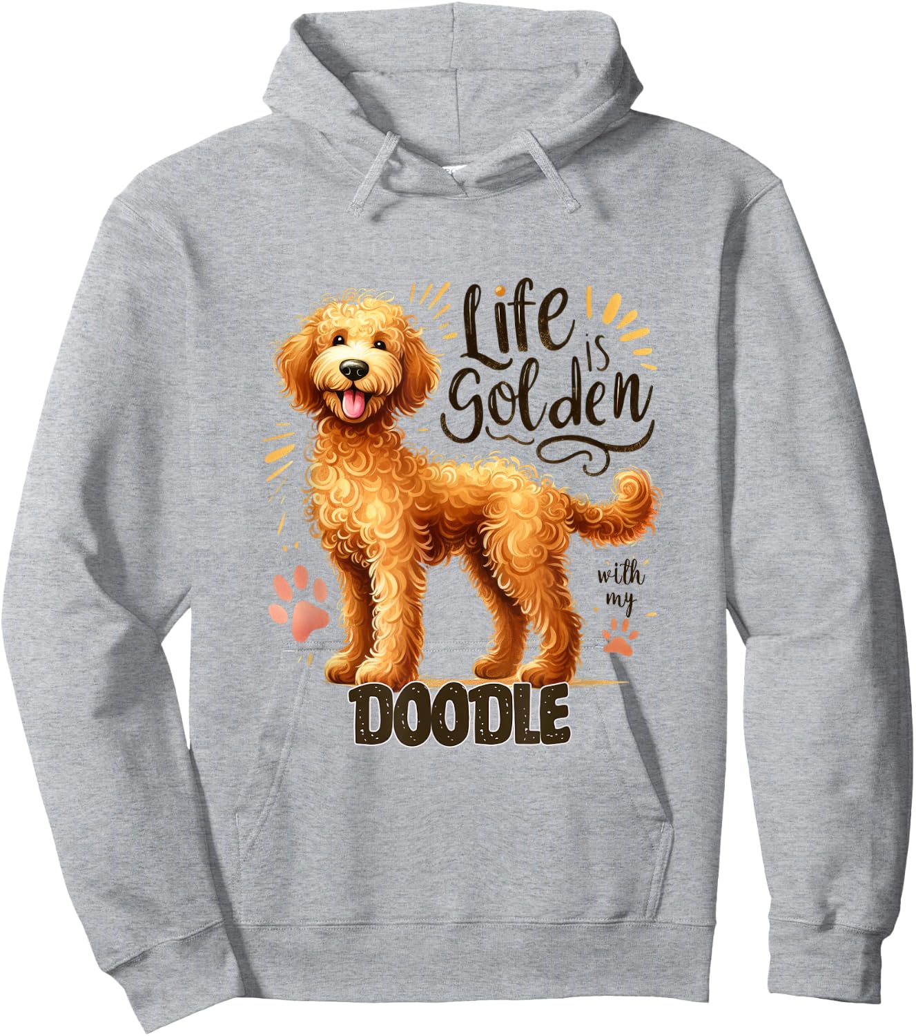 Labradoodle Bernedoodle Goldendoodle - Doodle Lover - Doodle Hoodie - Hoodie | Ash