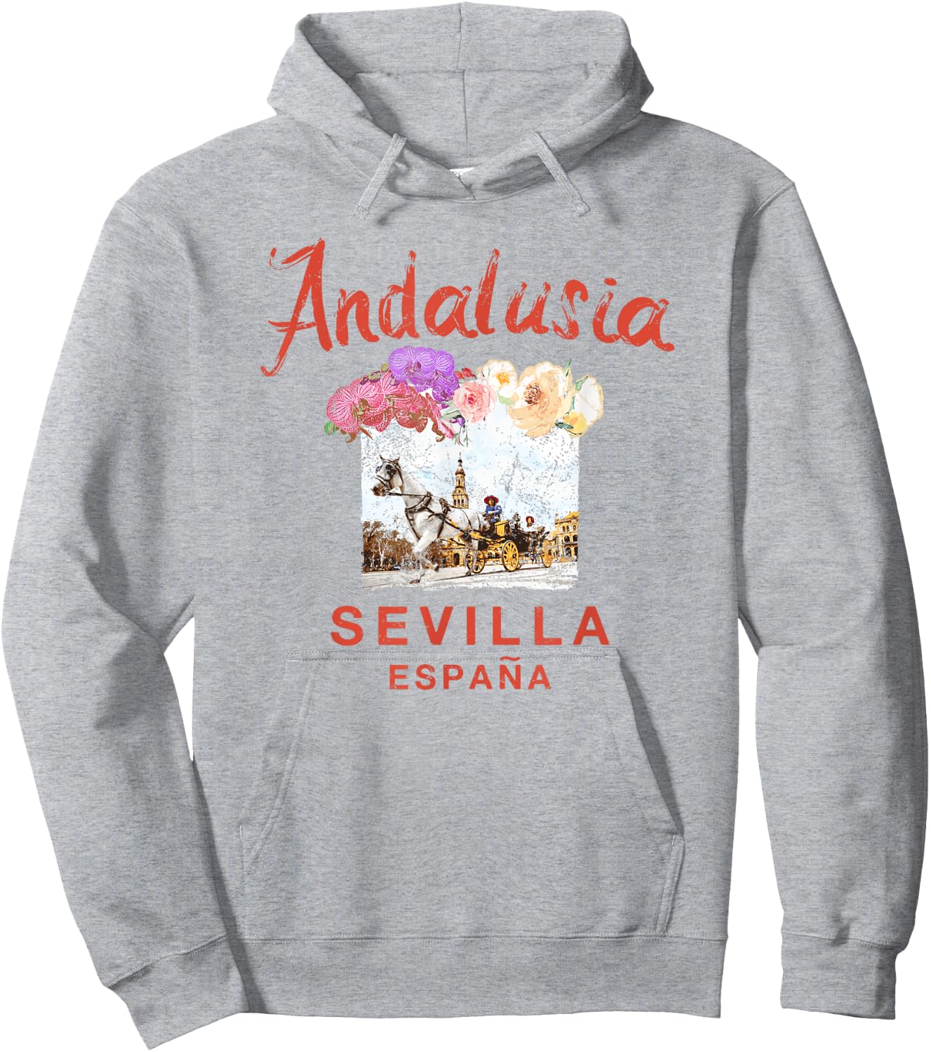 SPAIN Seville Sevilla ESPANA Andalusia Graphic Vintage Hoodie - Hoodie | Ash