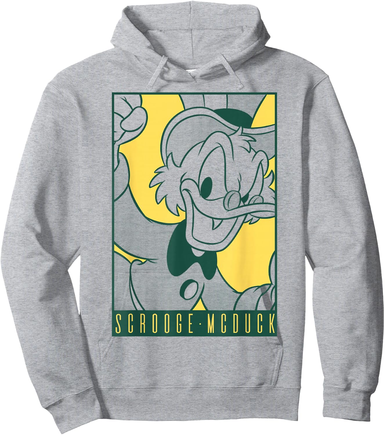 Disney DuckTales Scrooge McDuck Comic Portrait Hoodie - Hoodie | Ash