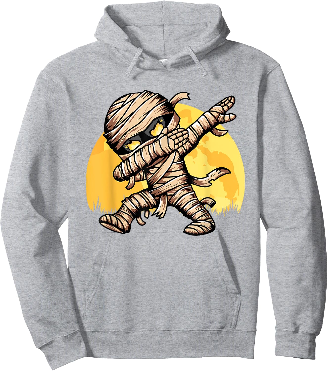 Dabbing Mummy Costume Dab Dancing Men Kids Boys Halloween Hoodie - Hoodie | Ash