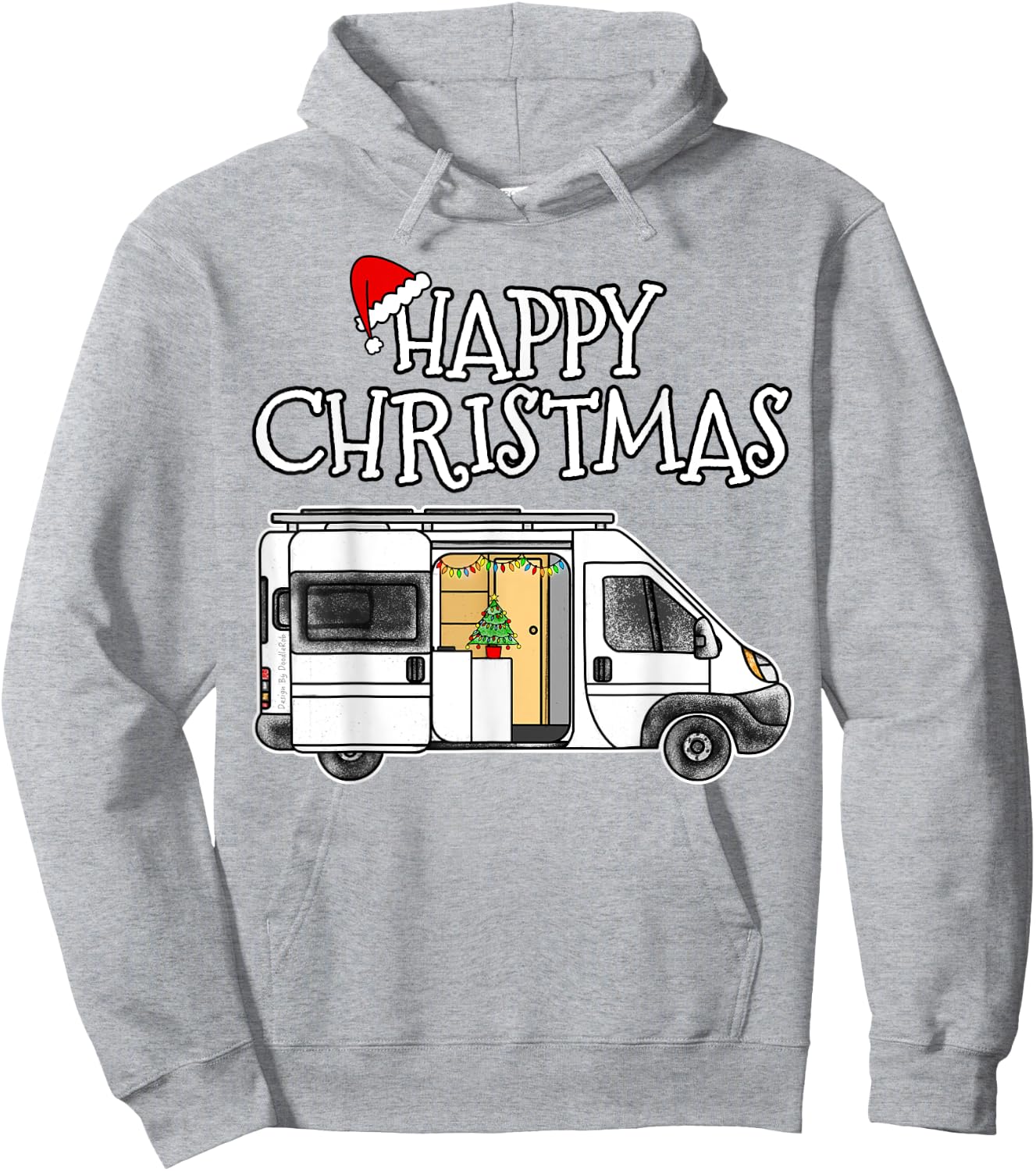 Christmas Van Life Camping Xmas 2022 Hoodie - Hoodie | Ash